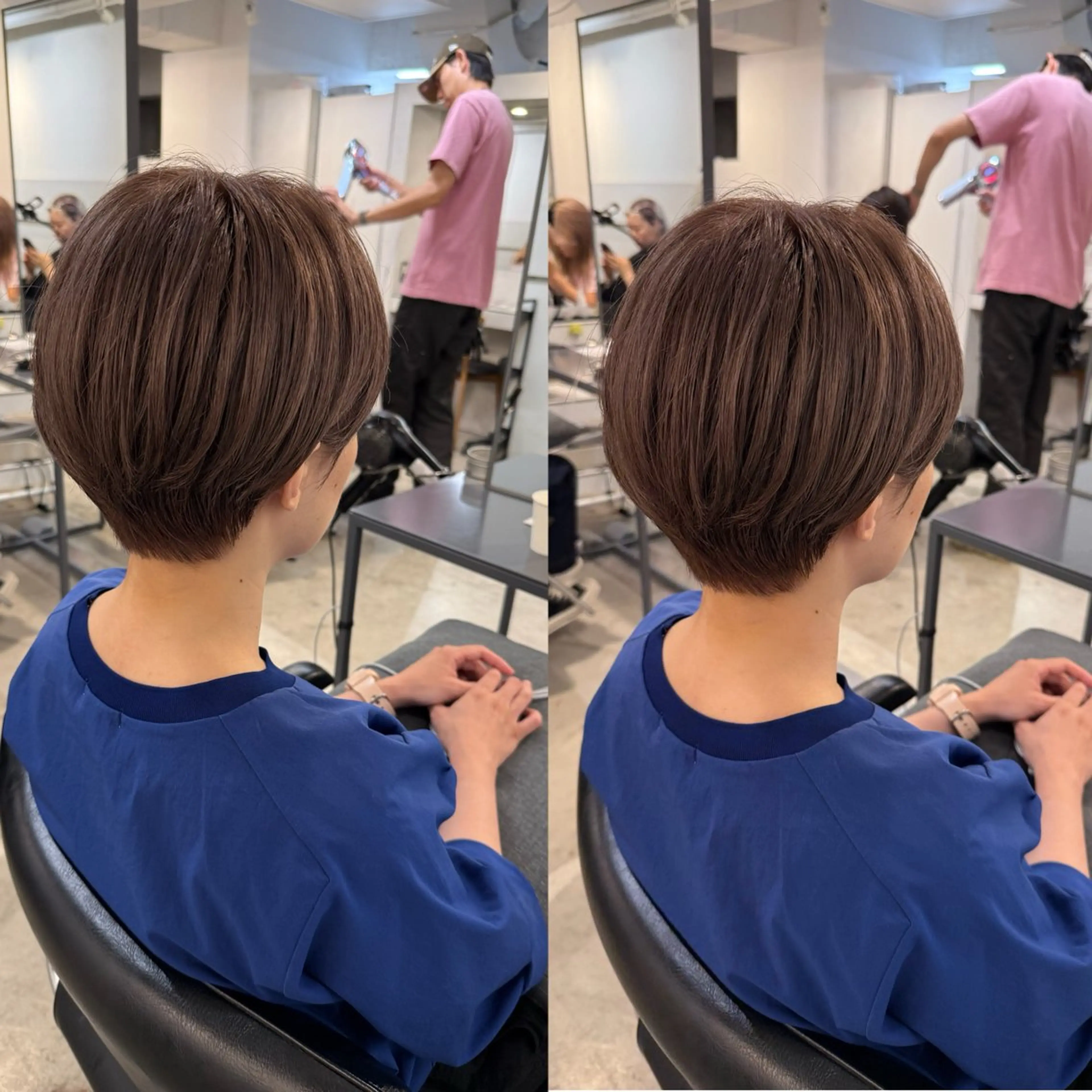 ショート カット ヘアカラー 骨格診断で絶対可愛い ✨丸みショート✨凌弥のヘアスタイル