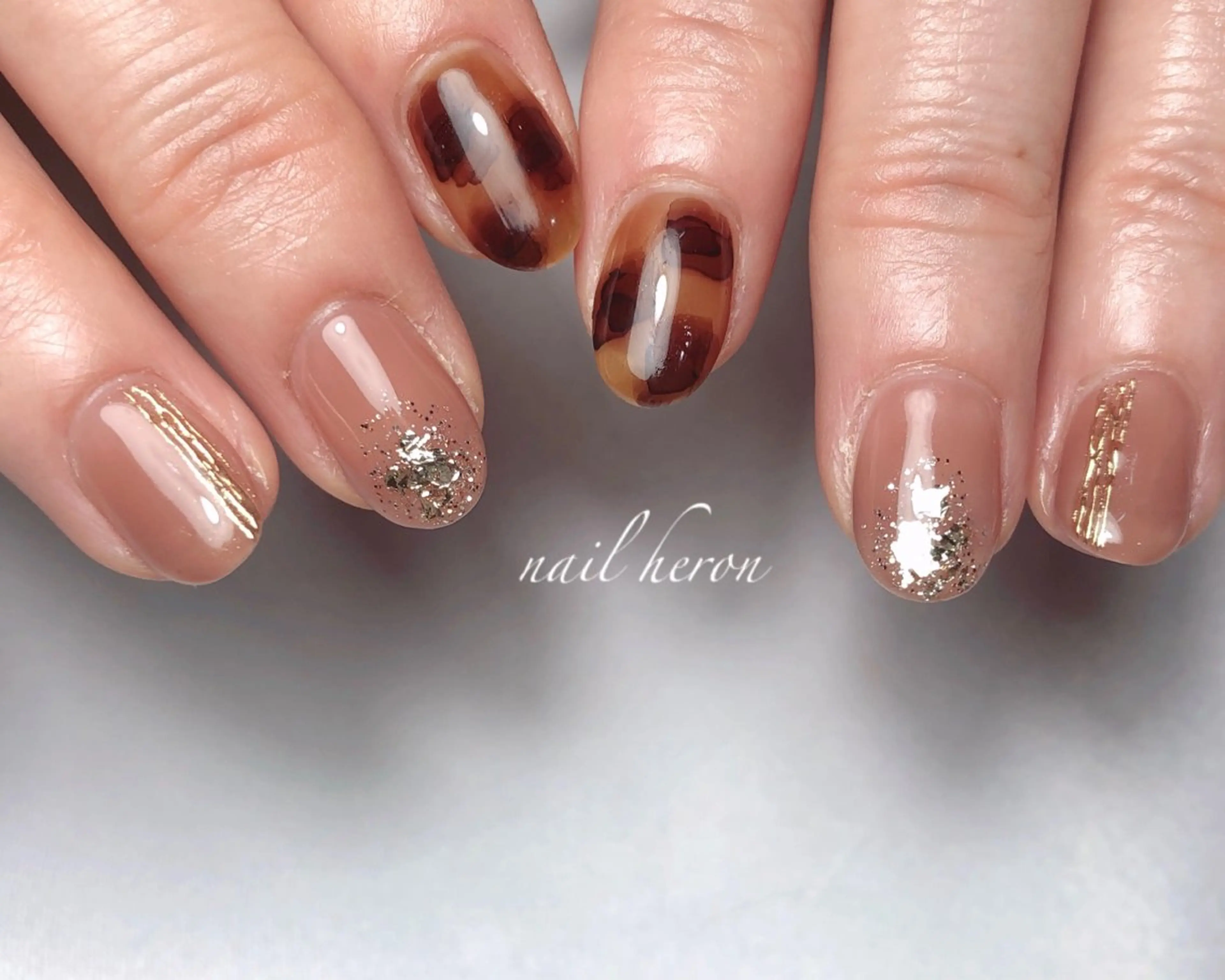 ネイル ブラウン ハンドネイル nail heron所属・saki_ nail heronのその他イメージ