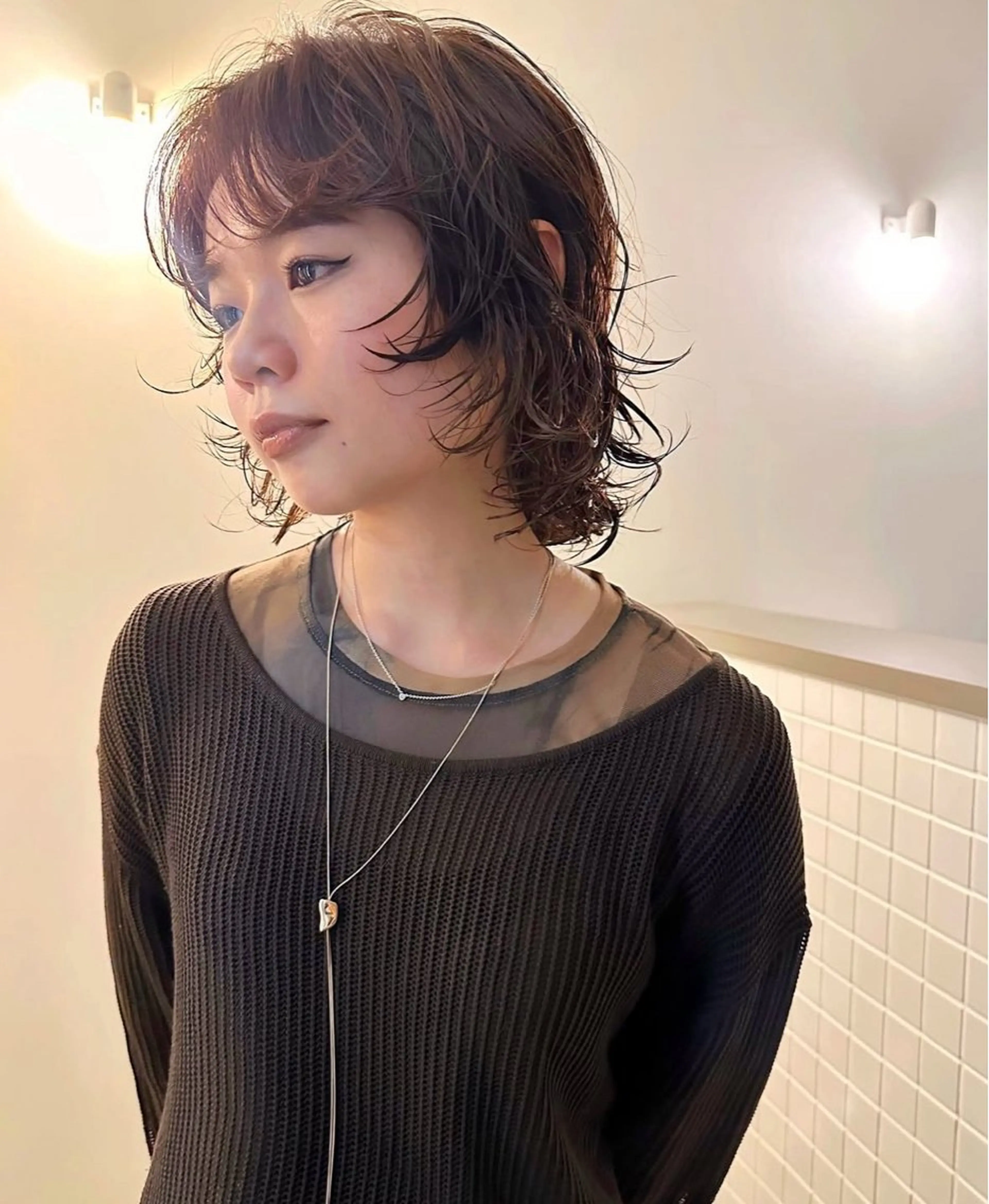 ショート パーマ カット パーマ トリートメント 榛地 渉馬のヘアスタイル