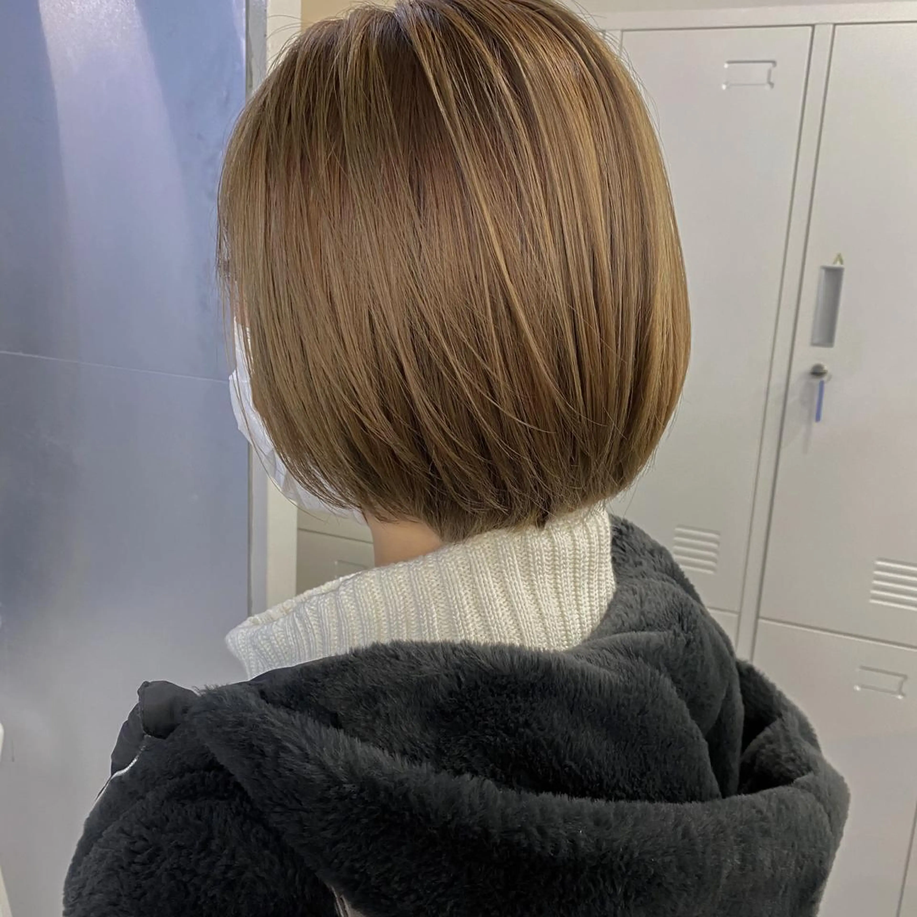 ミディアム カラー バレイヤージュ ベージュカラー ダブルカラー ミルクティーベージュ 外国人風カラー カット ヘアカラー トリートメント 海外デザイン🇺🇸 石渡諒太のヘアスタイル