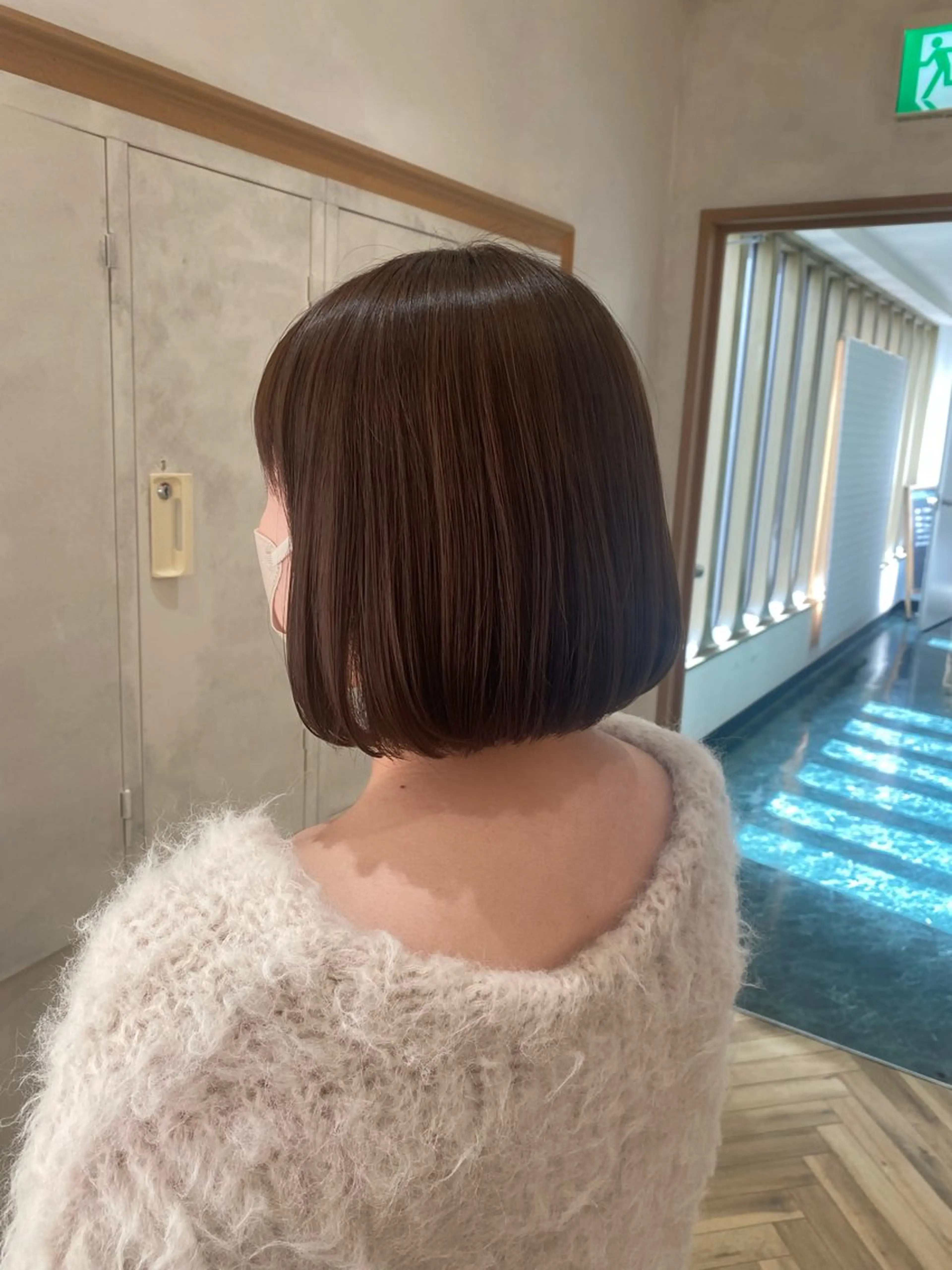 ショート カラー ブラウンカラー ナチュラルブラウン タンバルモリ 韓国ヘア・ブリーチ 🩵SHIZUKUのヘアスタイル