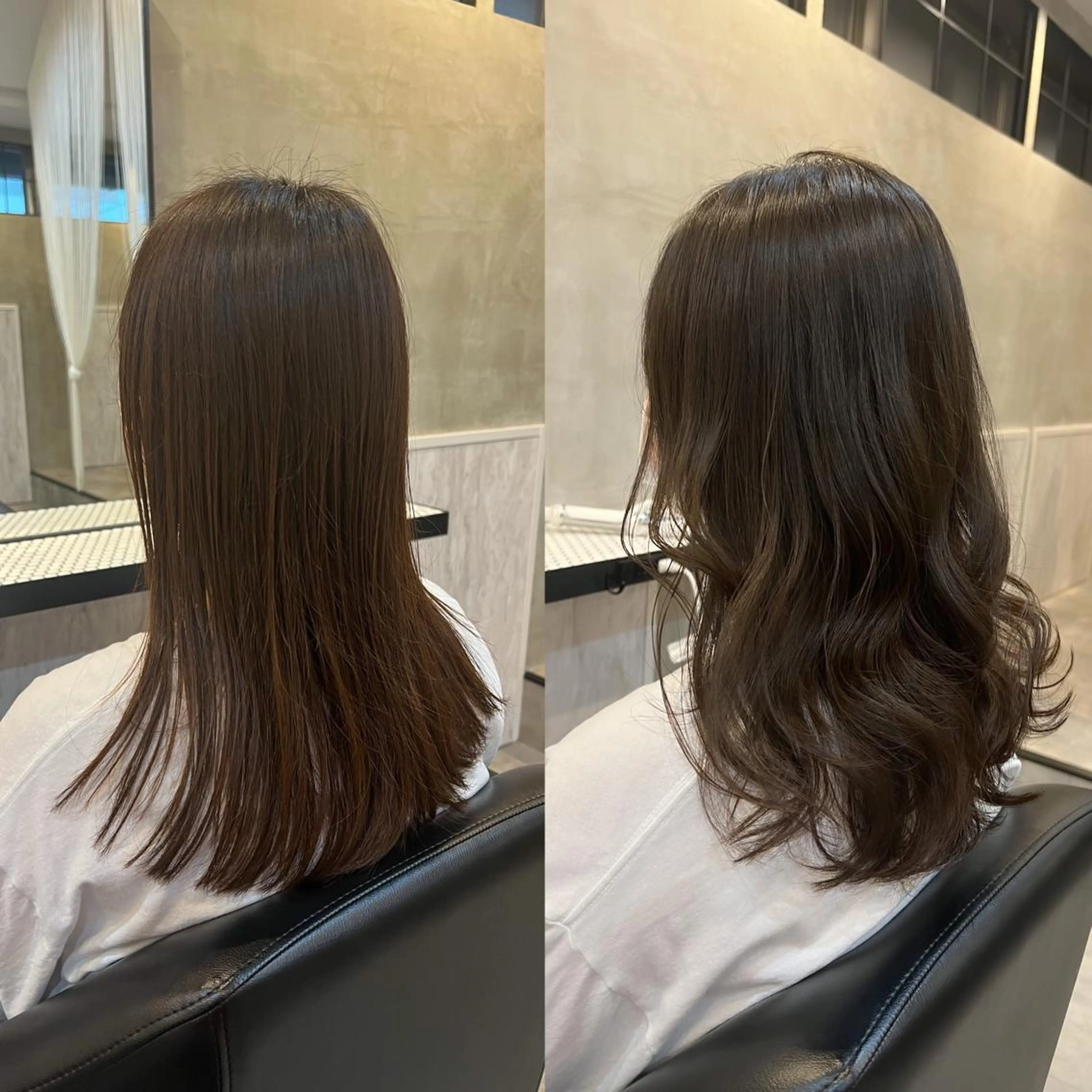 ロング カラー アッシュ アッシュグレー アッシュグレージュ グレージュ カット ヘアカラー 工藤 梨花のヘアスタイル