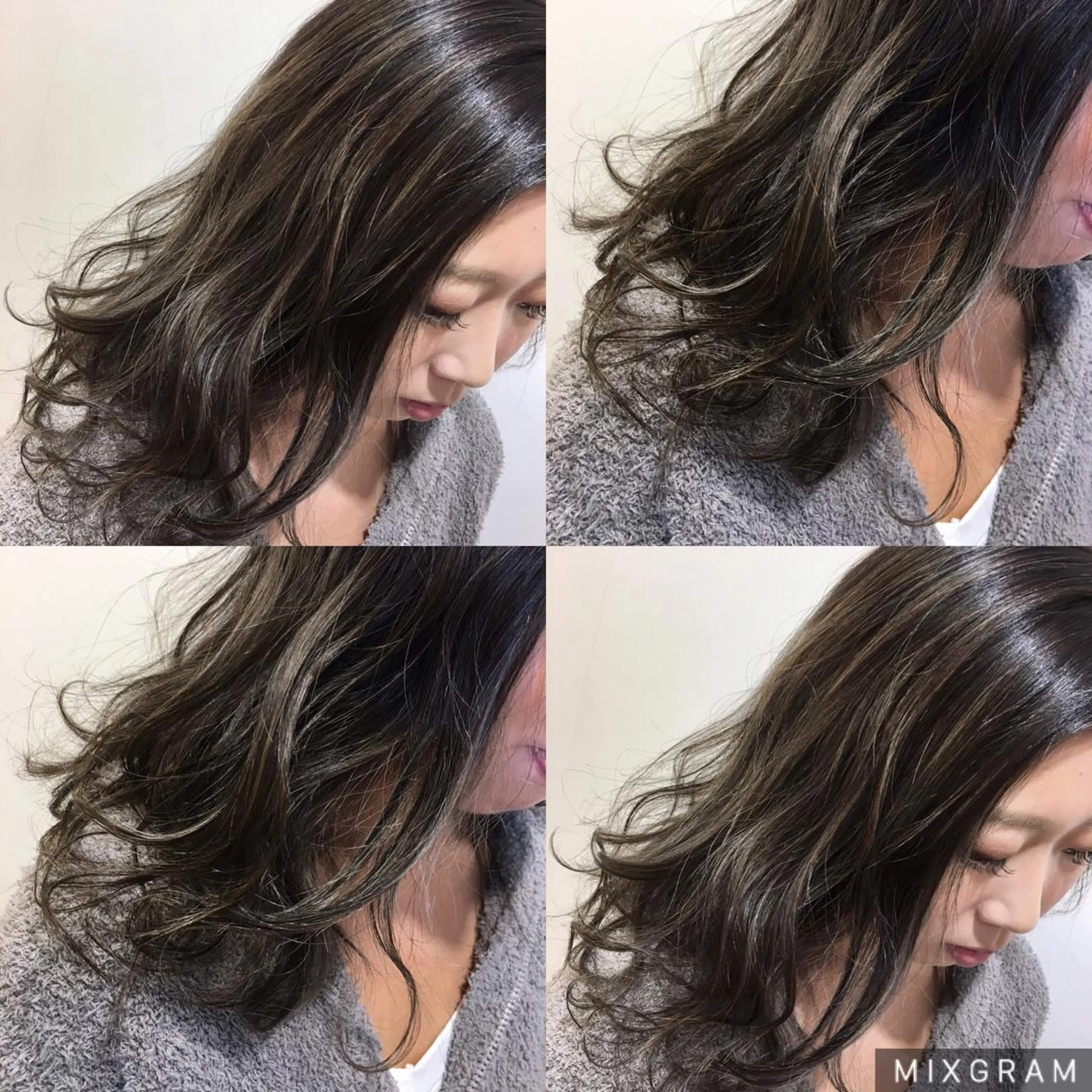 ロング カラー ハイライトカラー ハイライト ブリーチ無しカラー 👑店長　平松　由のヘアスタイル