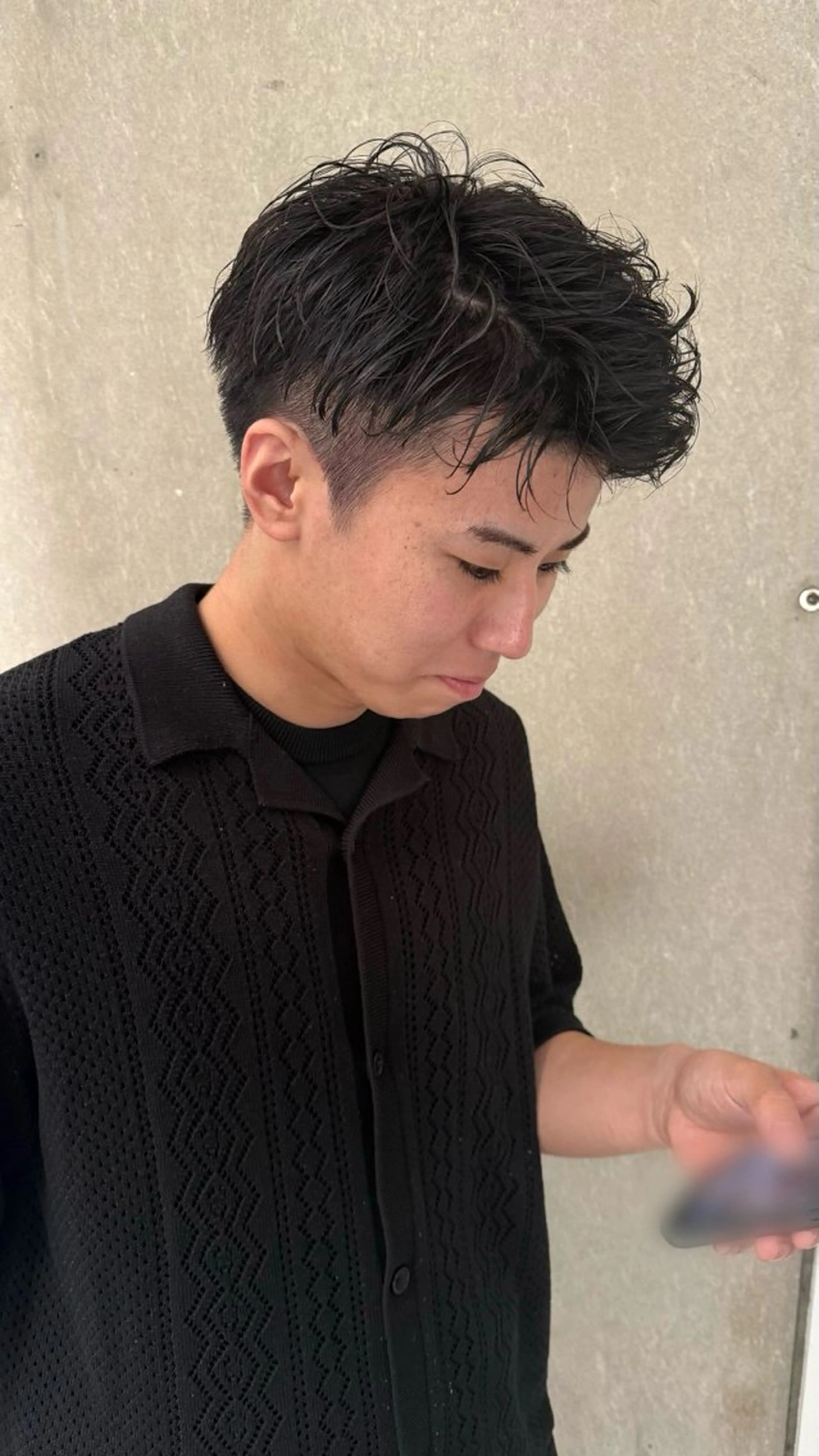 パーマ メンズ 種村 紗菜のヘアスタイル