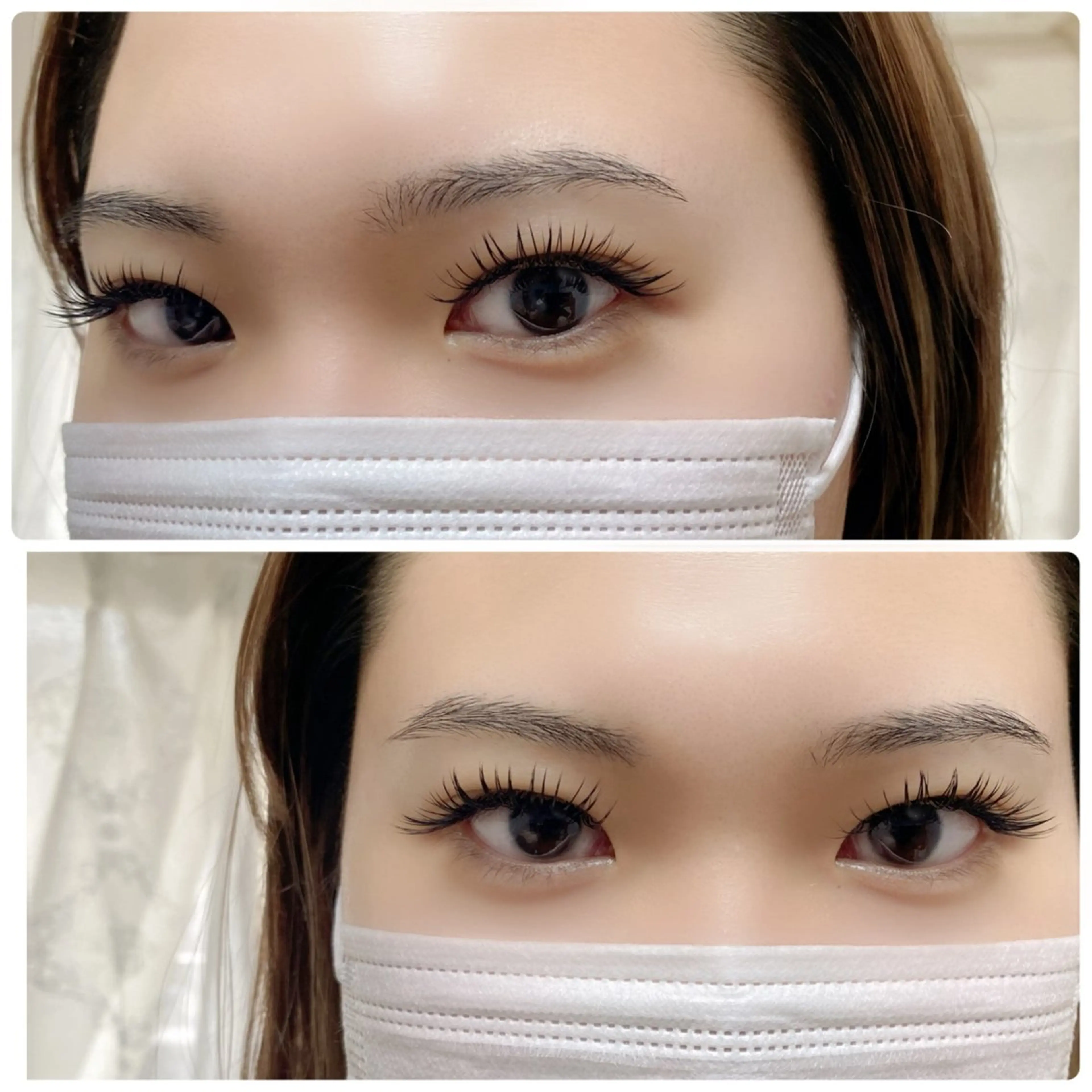 マツエク・マツパ 付け放題 Dカール Jカール 目尻長め Private  Eyelash Salon Mana所属・川岸 ＊のマツエク・マツパデザイン
