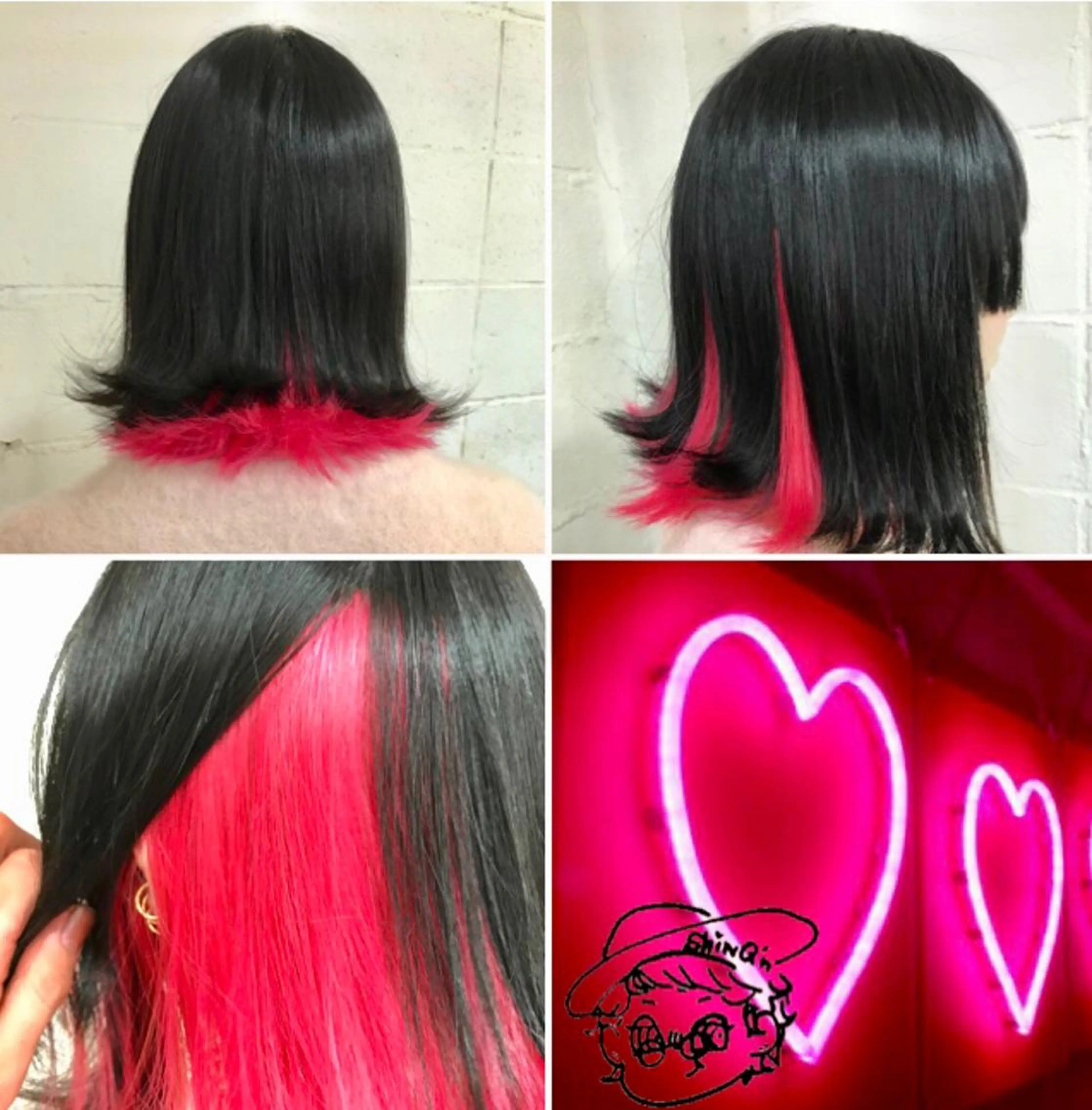 ミディアム カラー "PEPPU "所属・派手髪、ハイトーン ショートヘアShinのヘアスタイル