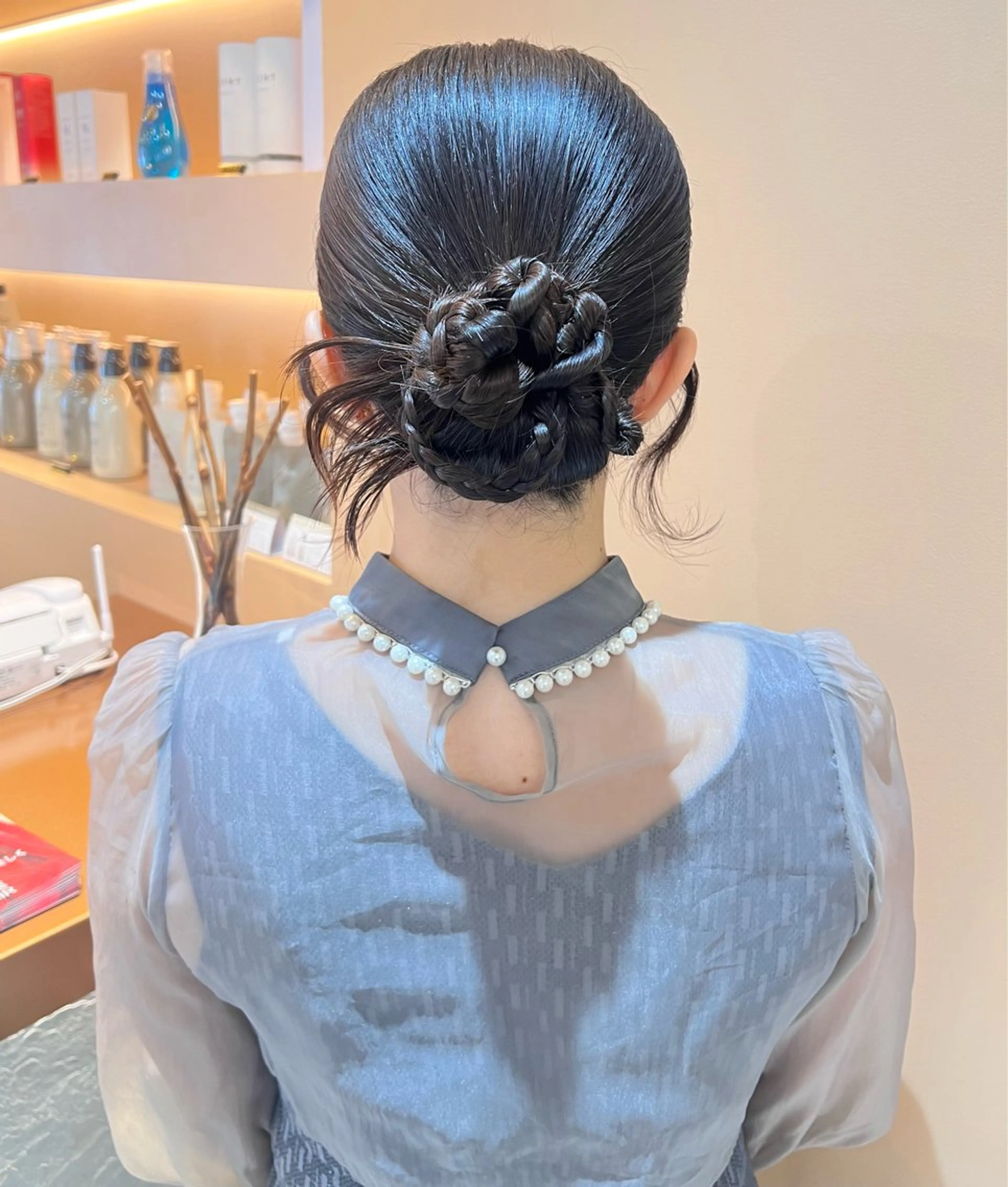 セミロング カラー ヘアアレンジ ヘアセット ✨髪質改善✨ 韓国ヘア🇰🇷ゆいのヘアスタイル