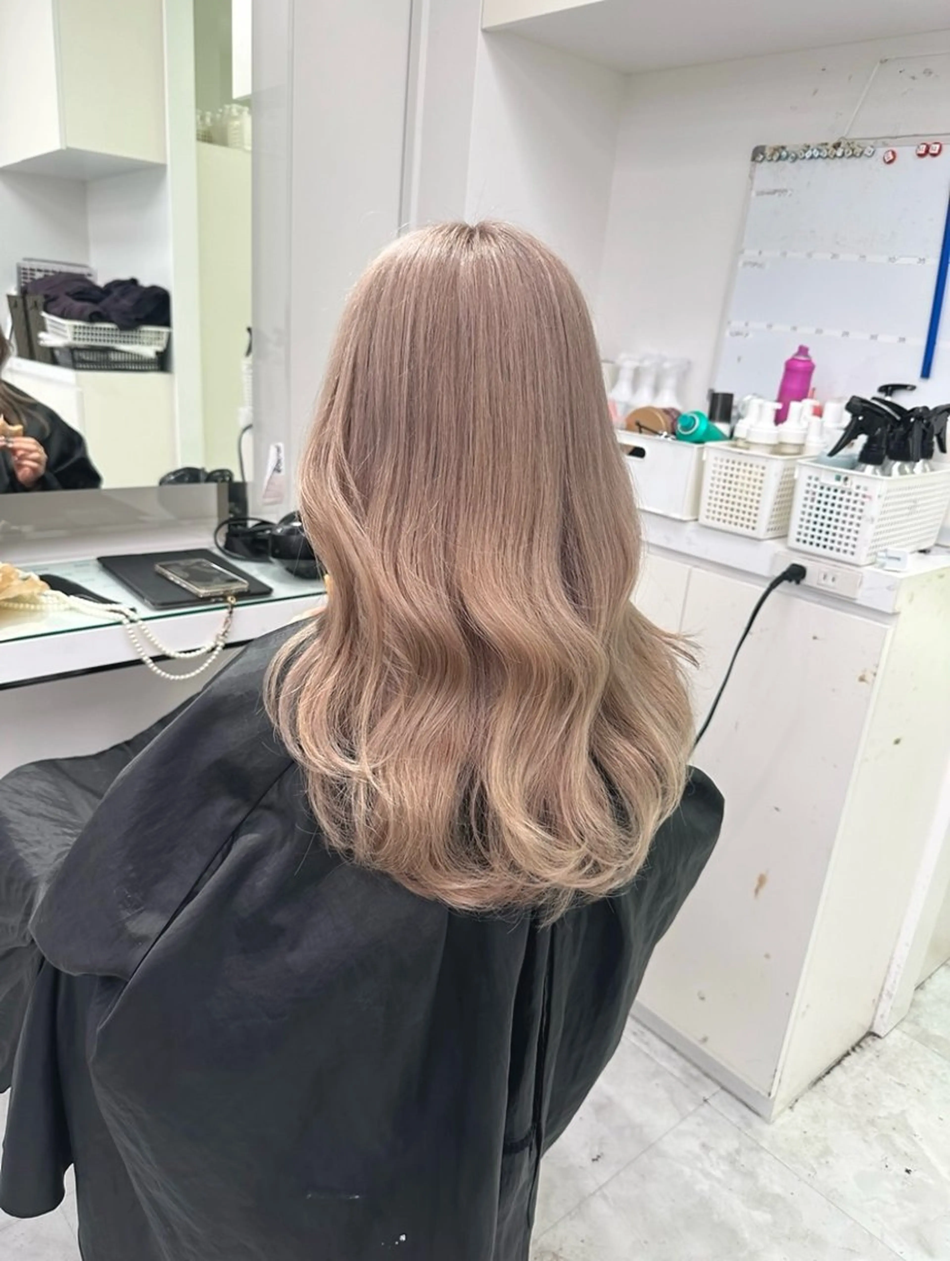 ロング カラー ヘアカラー トリートメント 💖ミルクティー💖 あかり💖のヘアスタイル