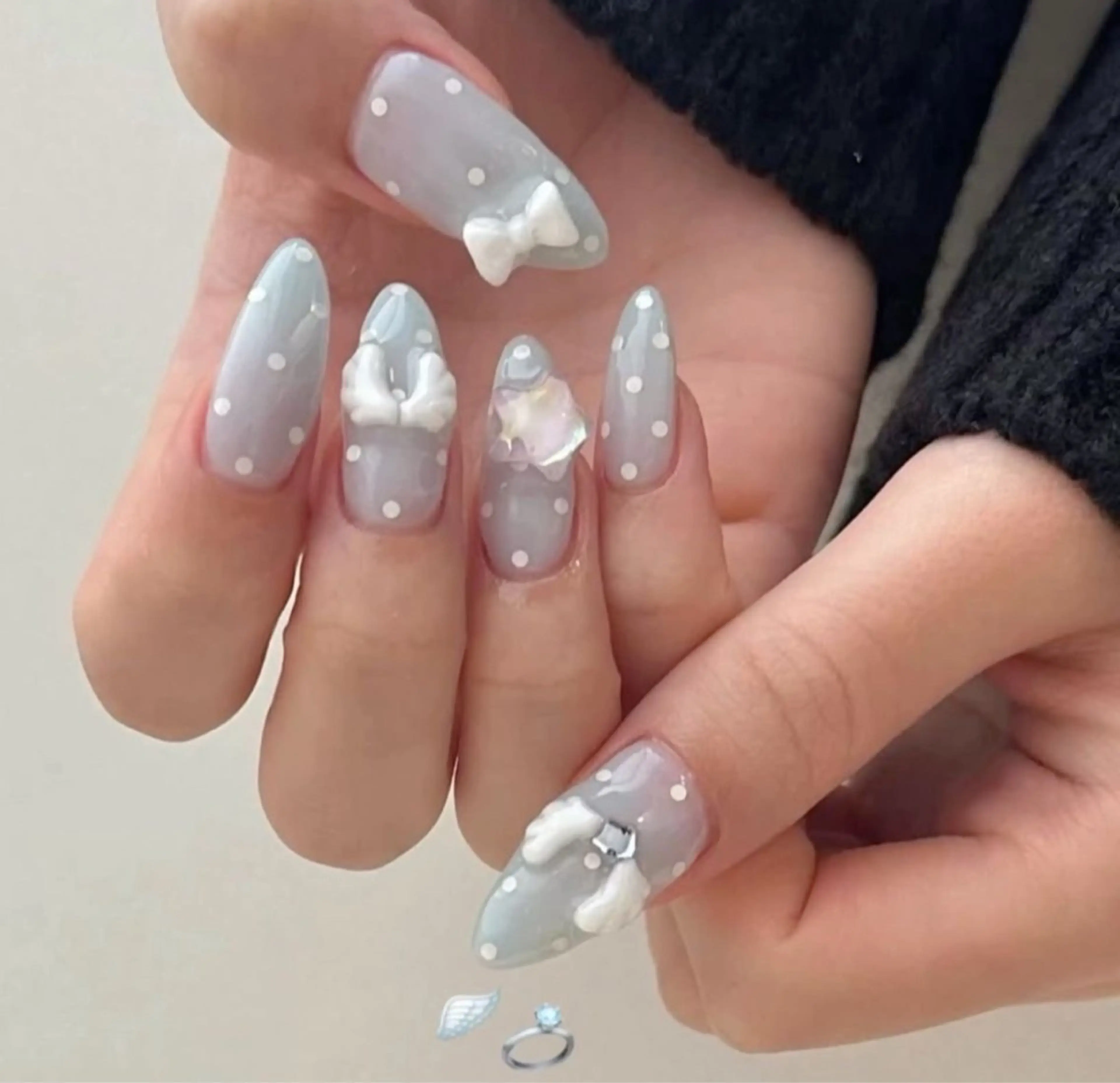 ネイル アニマル柄 オーロラネイル チークネイル フラッシュネイル ジェルネイル ハンドネイル Lina所属・Hina 池袋 長だしチップ専門店のネイルデザイン