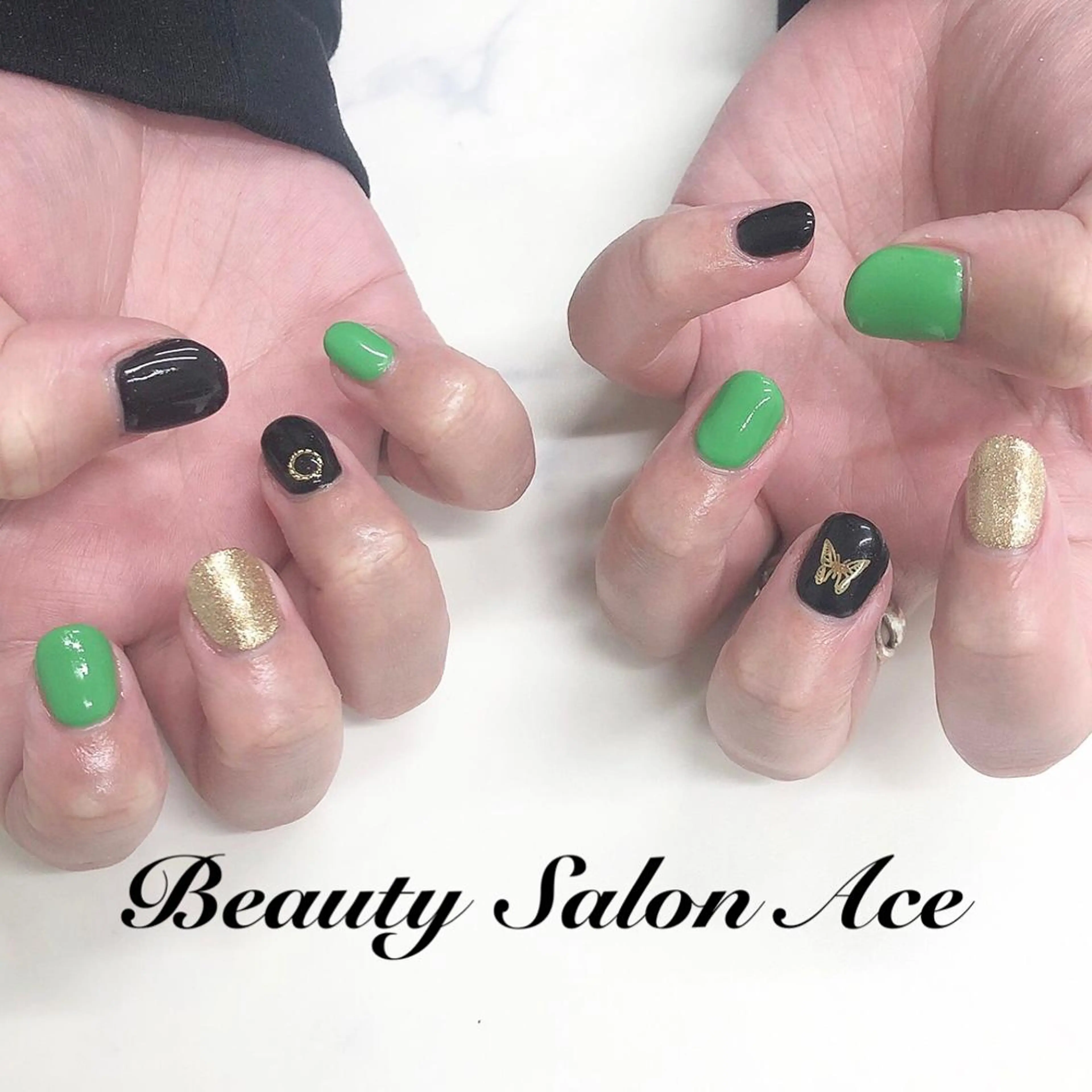 ネイル アートネイル 長さ出し ジェルネイル メンズネイル スカルプネイル Beauty Salon Ace（ネイルサロン　エース）所属・池袋フィルイン Ace♡長さだしのネイルデザイン