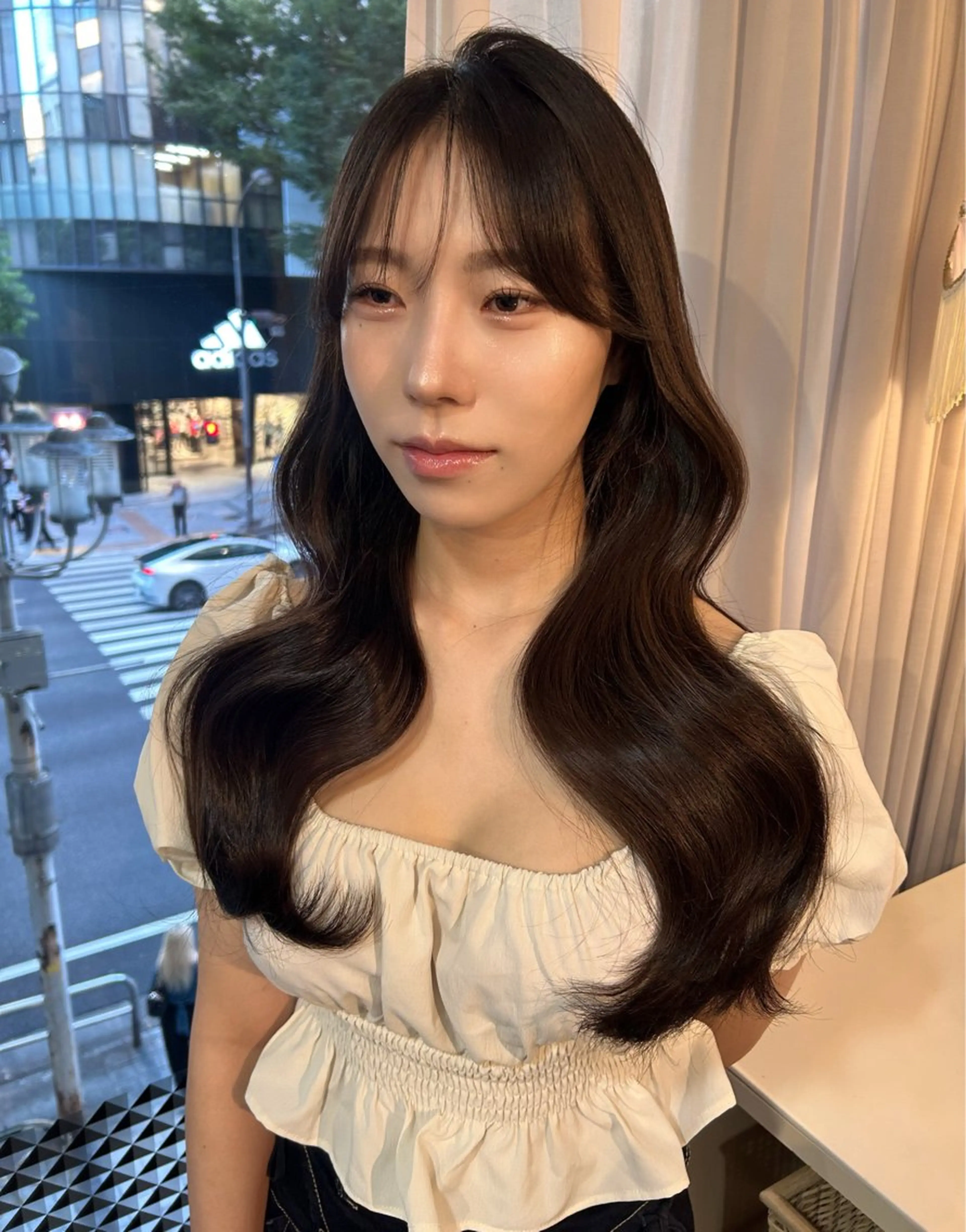 ロング 韓国風ヘア ヘアカラー 'AXISガスビル Rinのヘアスタイル