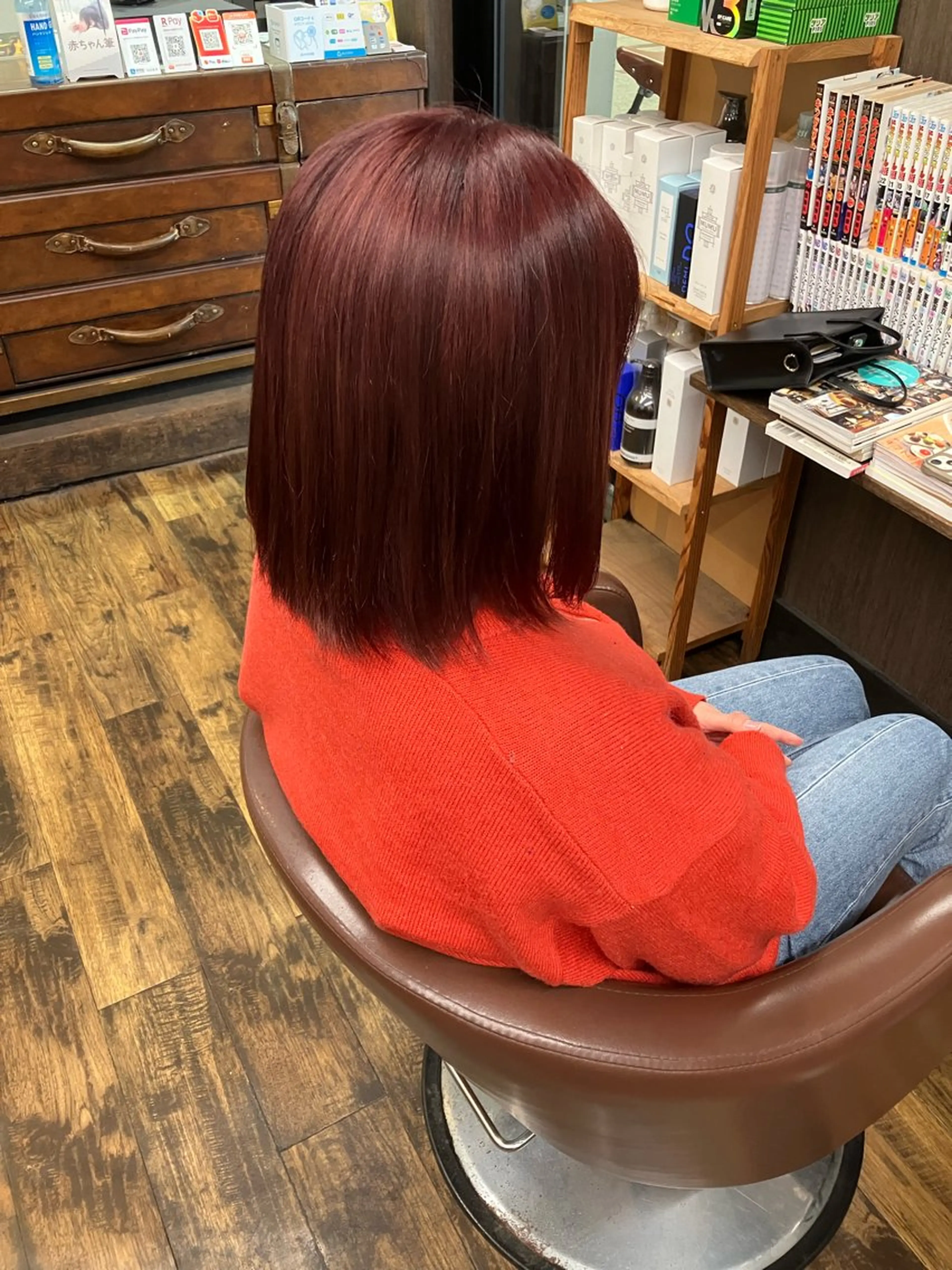 ミディアム ヘアカラー 香川 裕基のヘアスタイル