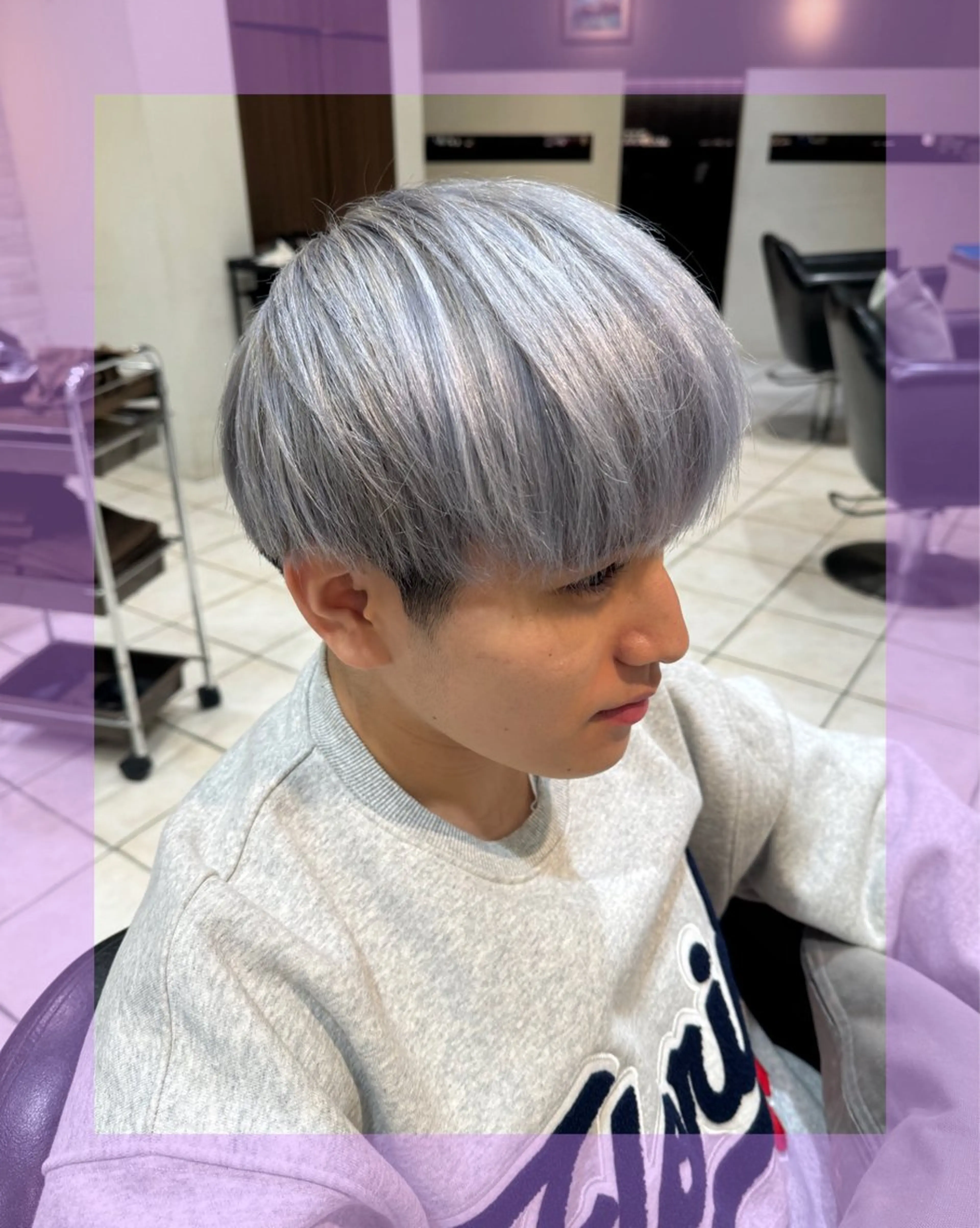 ショート カラー メンズ メンズハイトーン ハイトーンカラー カット ヘアカラー 🦄ブリーチ💜エク ステ💜MIU🦄のヘアスタイル