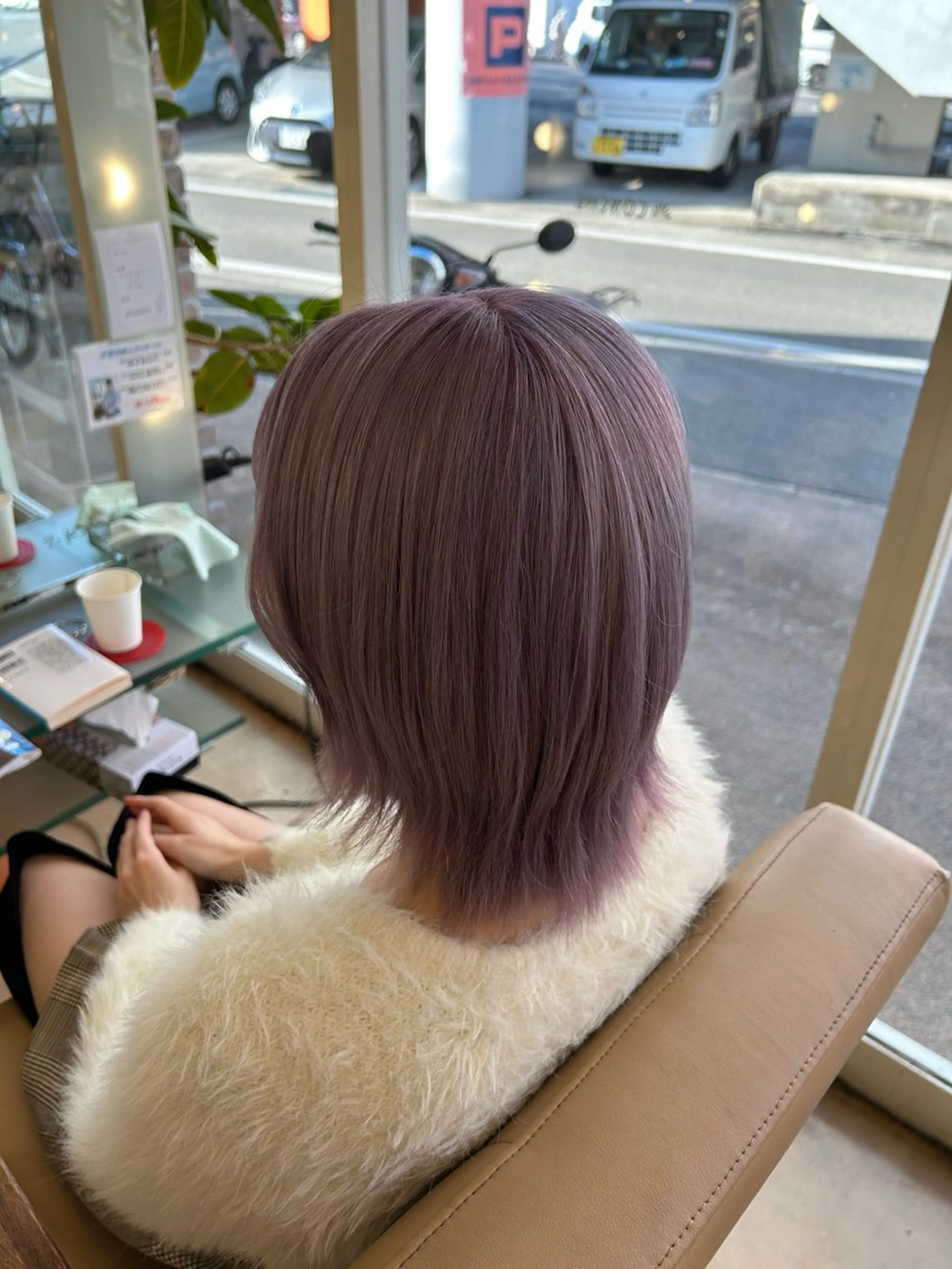 🌿モデル様限定🌿ブリーチあり透明感Ｗカラー+カットの写真