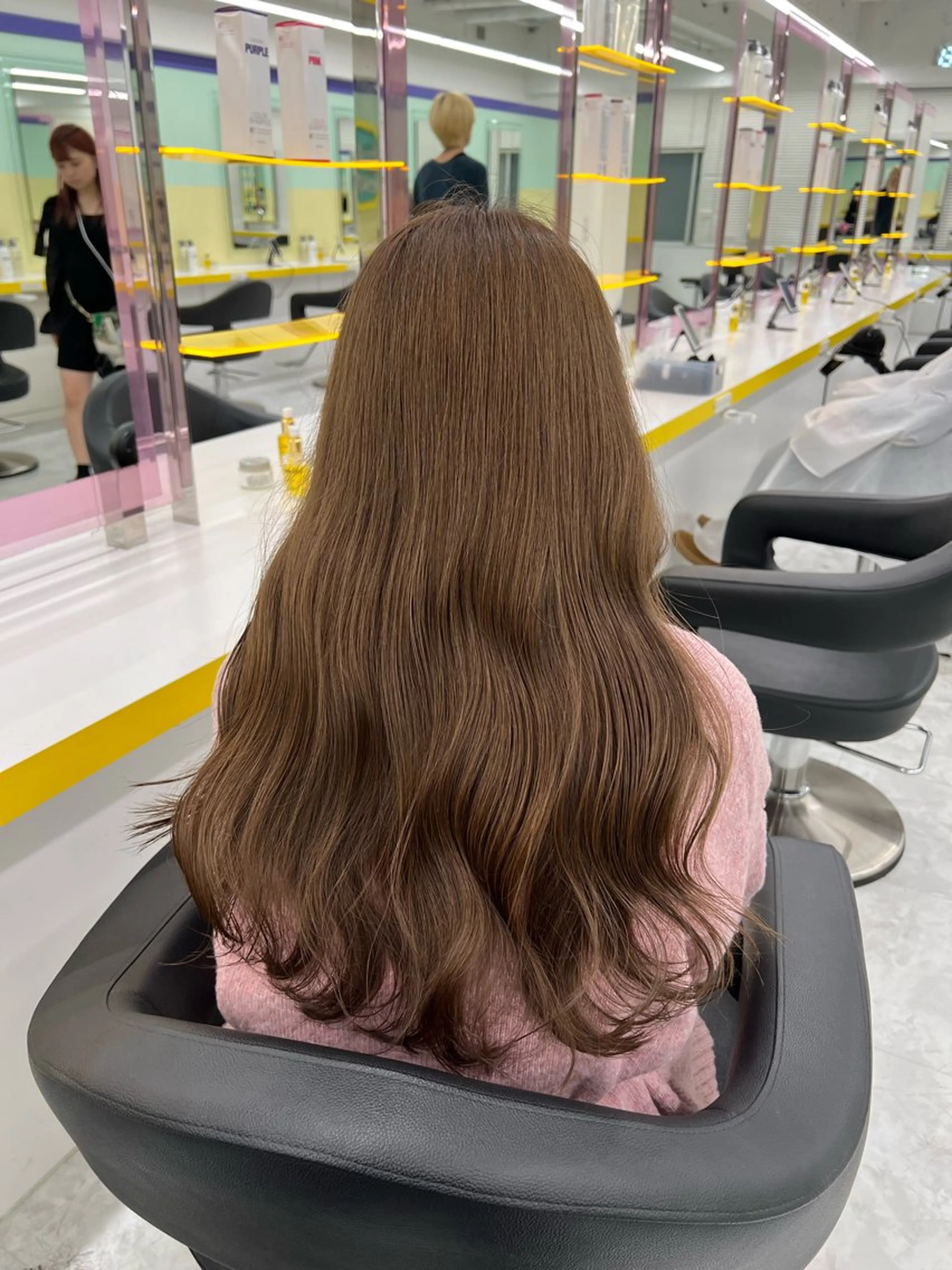 ロング ヘアカラー トリートメント ヘッドスパ ヘアセット 💍レイヤーカット 艶髪💍亘紘輝のヘアスタイル