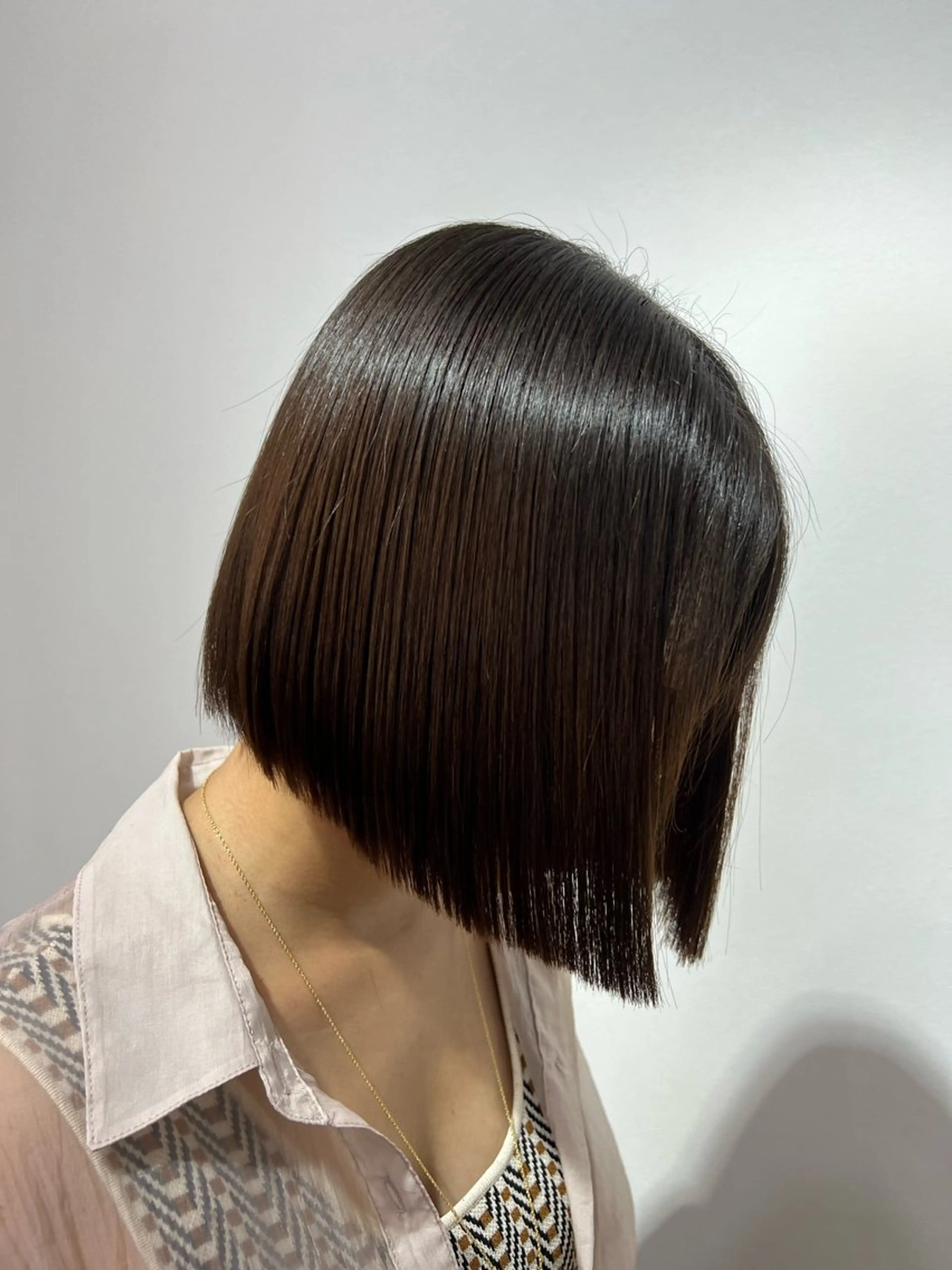 ショート 切りっぱなしボブ ボブ 神戸ボブ✂️ ioe三宮/田 伸佳のヘアスタイル