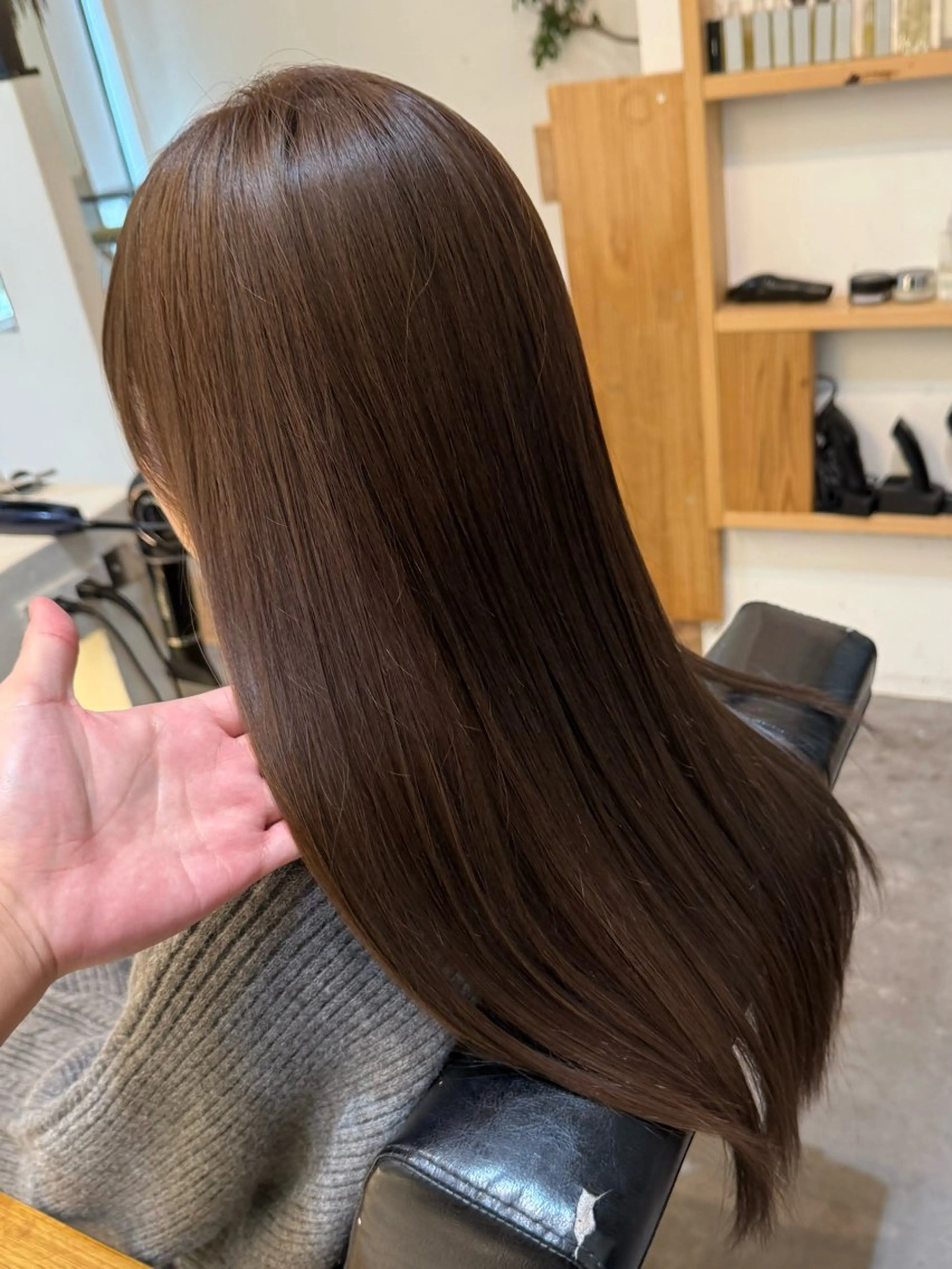 透明感カラー+髪質改善トリートメントの写真