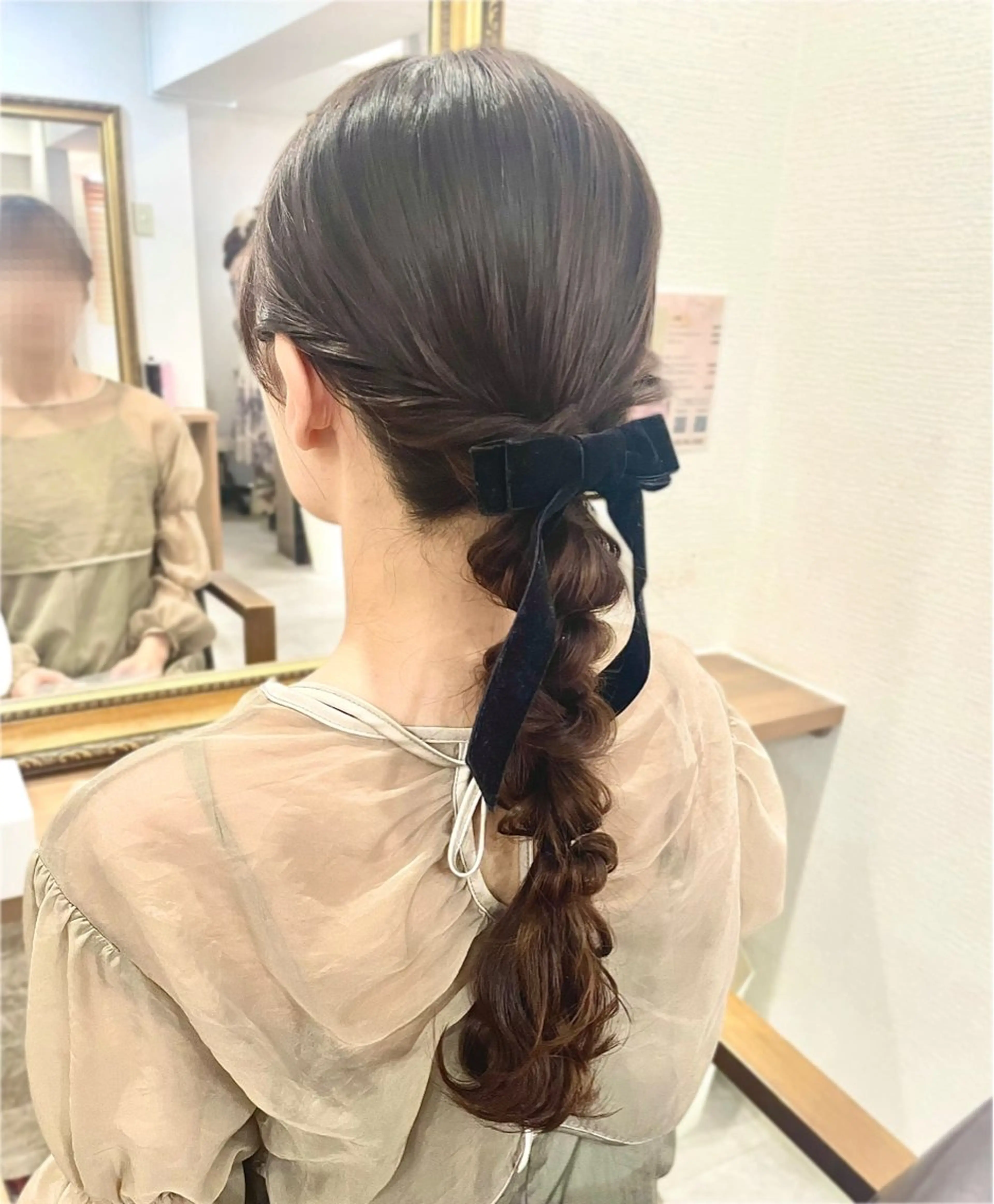 🌷当日予約限定《髪型限定ハーフアップorアップorポニーテールorあみおろし》の写真
