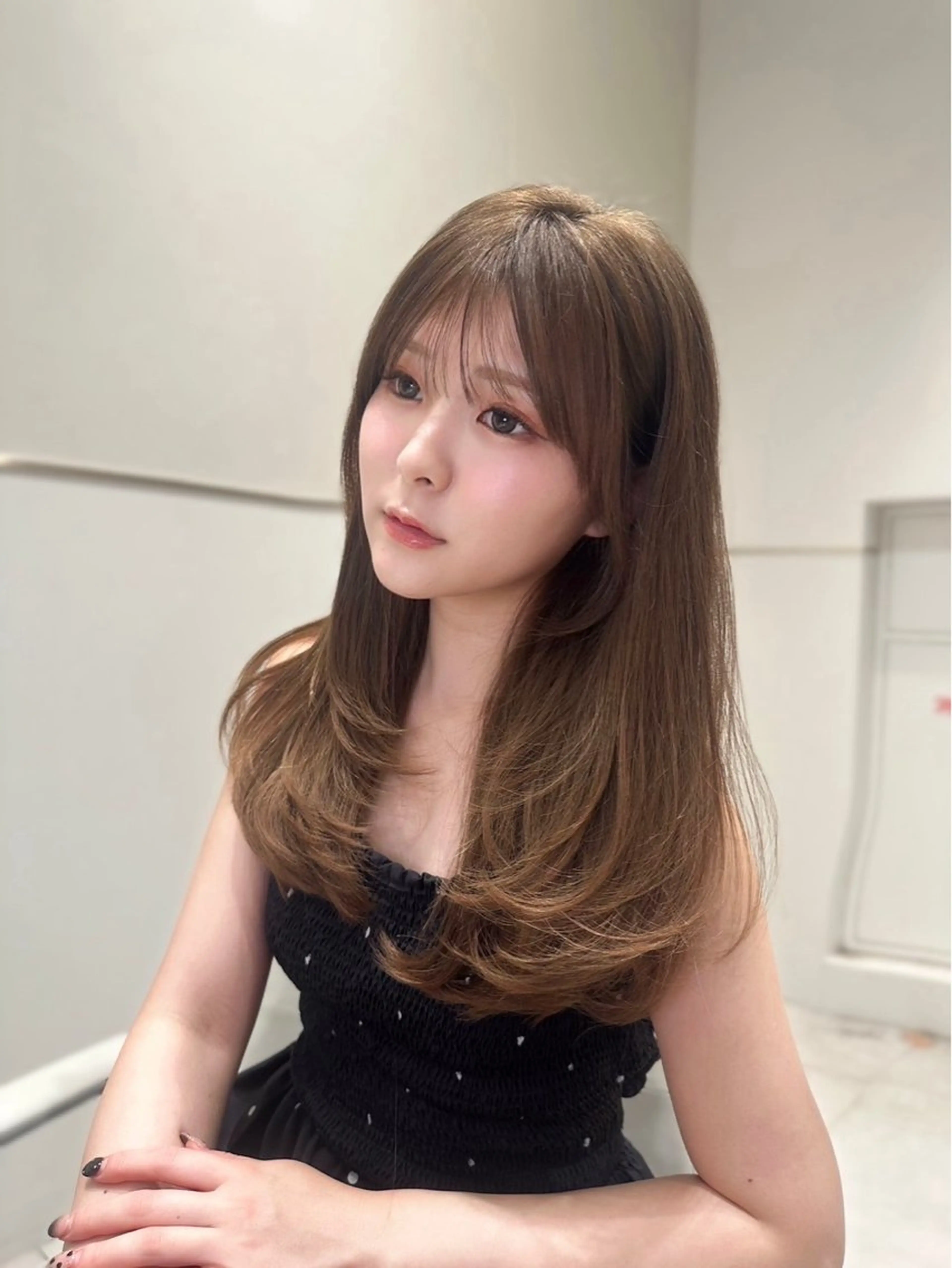 【💞胸下ロングの方限定💞】💇🏼レイヤーカット＋うる艶髪質改善トリートメント✨の写真