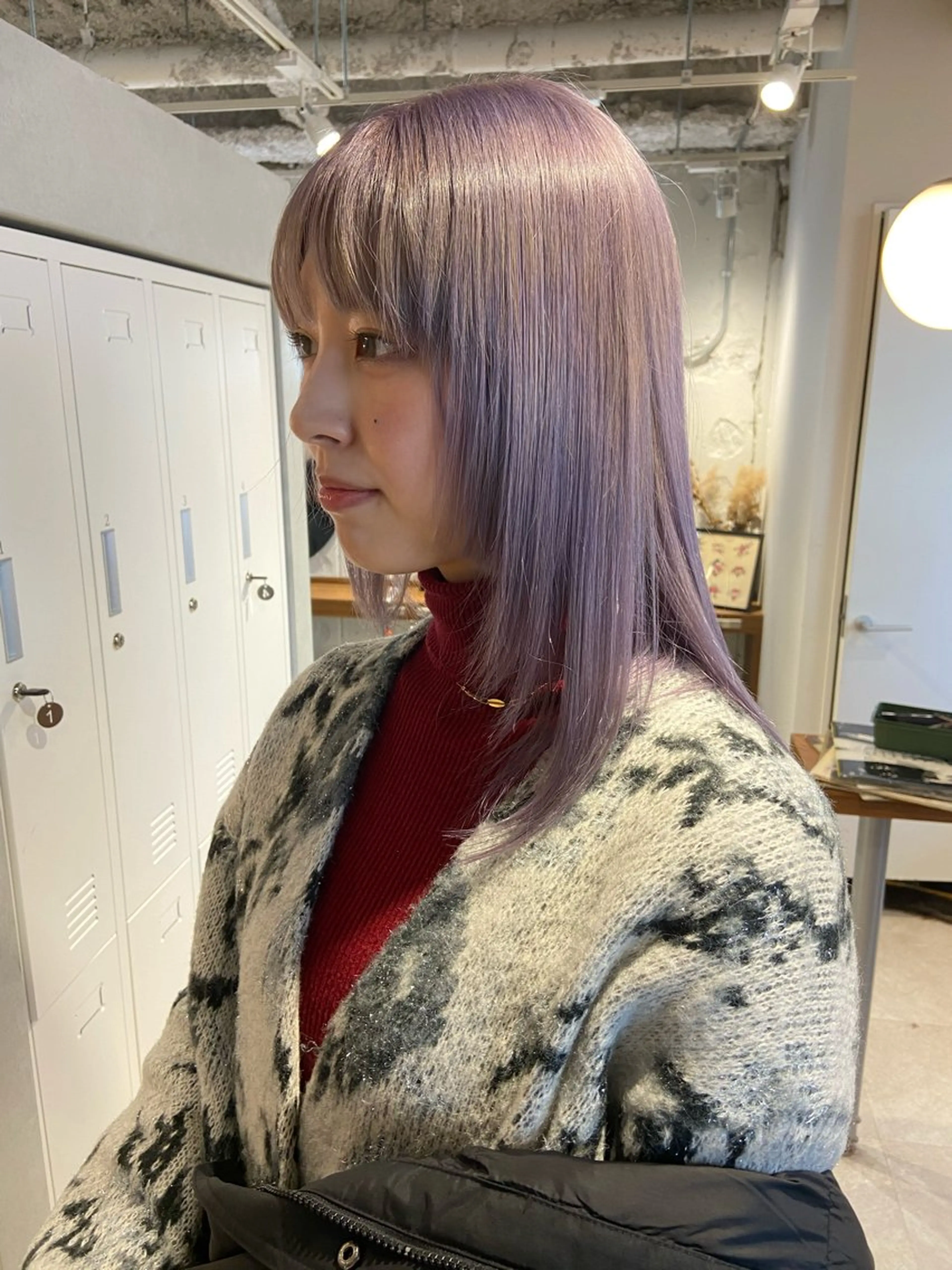カラー ハイトーンカラー ラベンダーカラー カット ヘアカラー トリートメント EIGHT奥野 心太のヘアスタイル