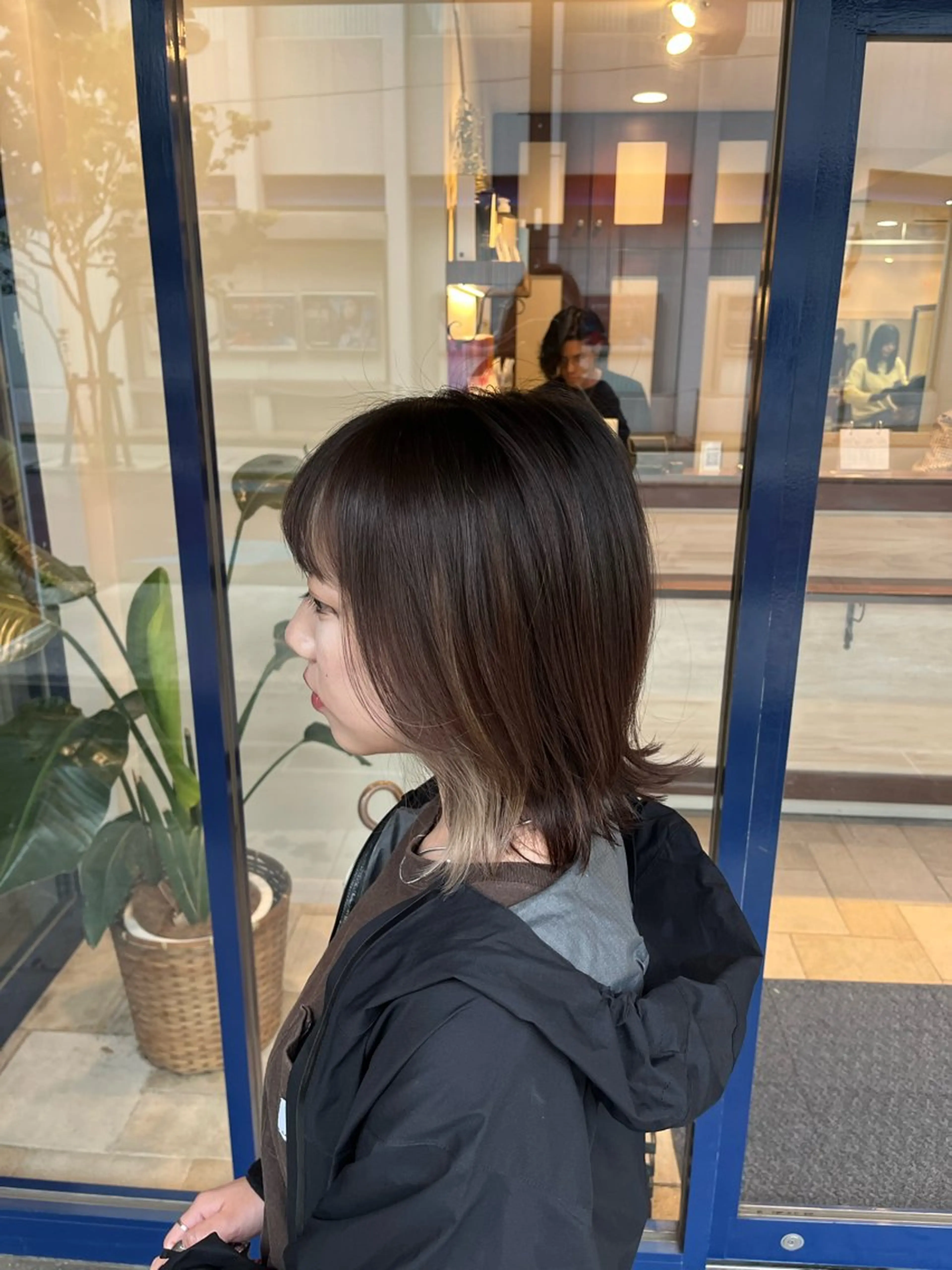 ミディアム カラー カット ヘアカラー 大人透明感艶カラー 寺田稜のヘアスタイル
