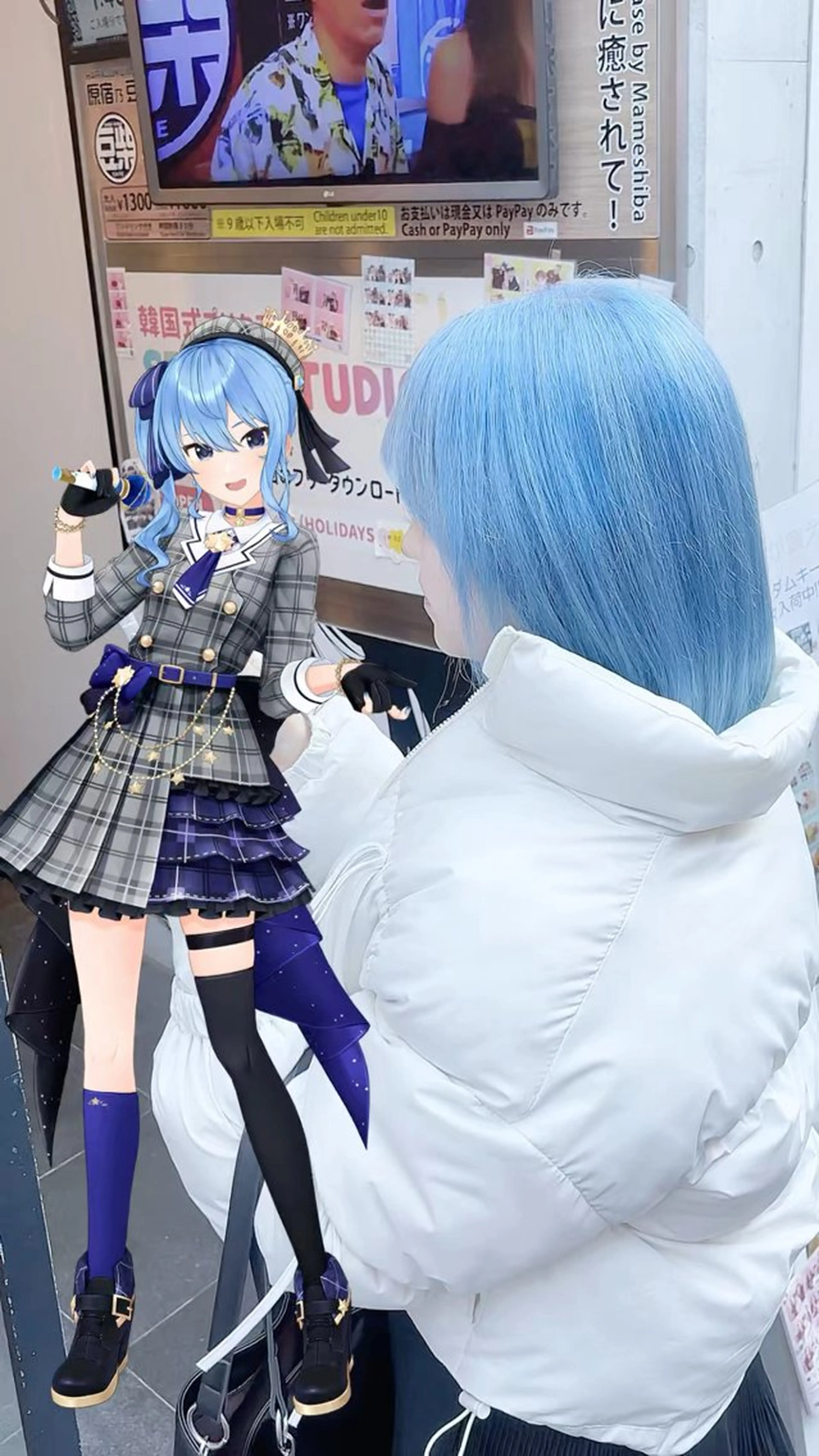 カラー アクアカラー ブルーカラー ヘアカラー sai所属・sai原宿 まひろのヘアスタイル