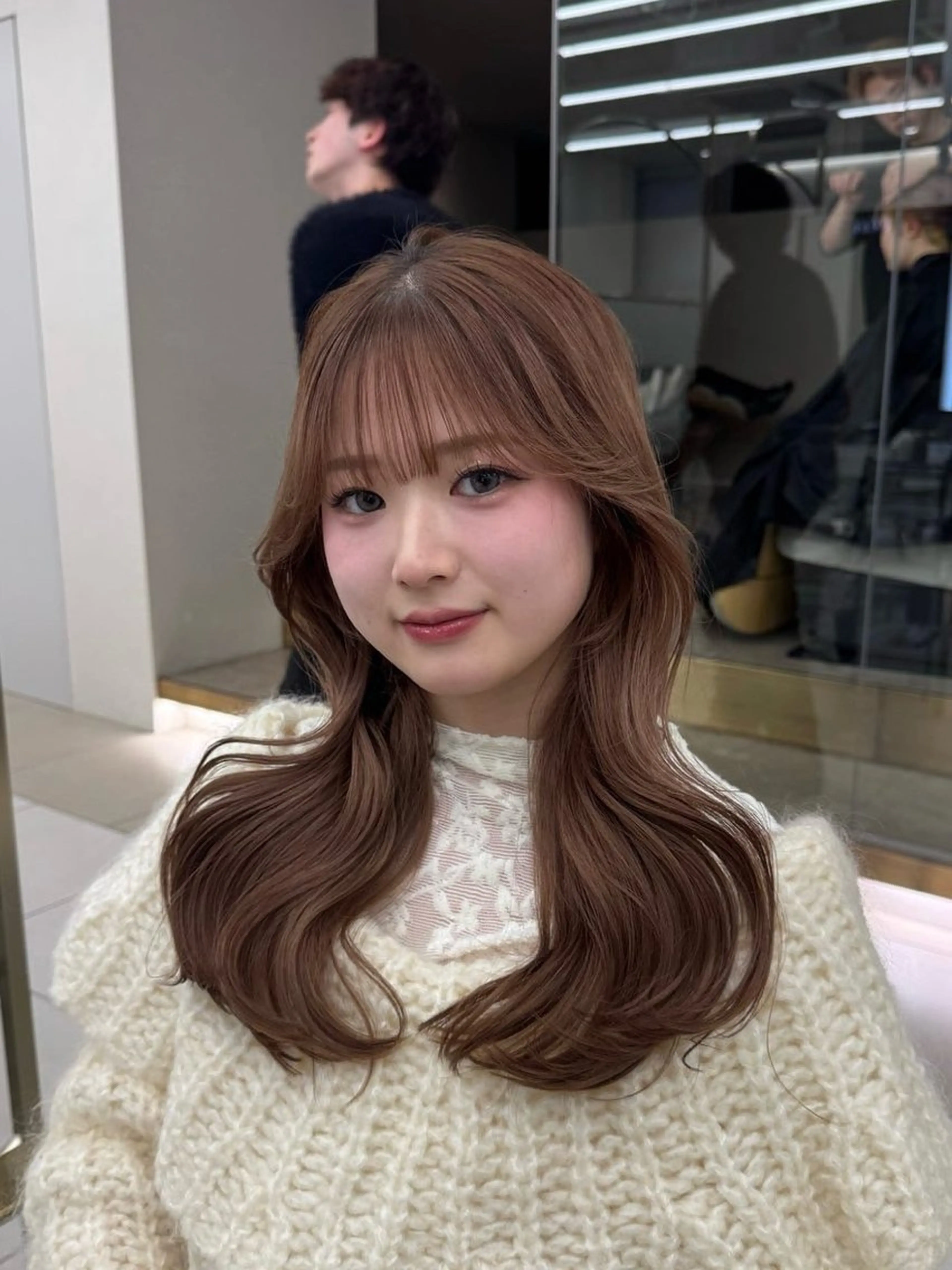 前髪、顔周りカットの写真