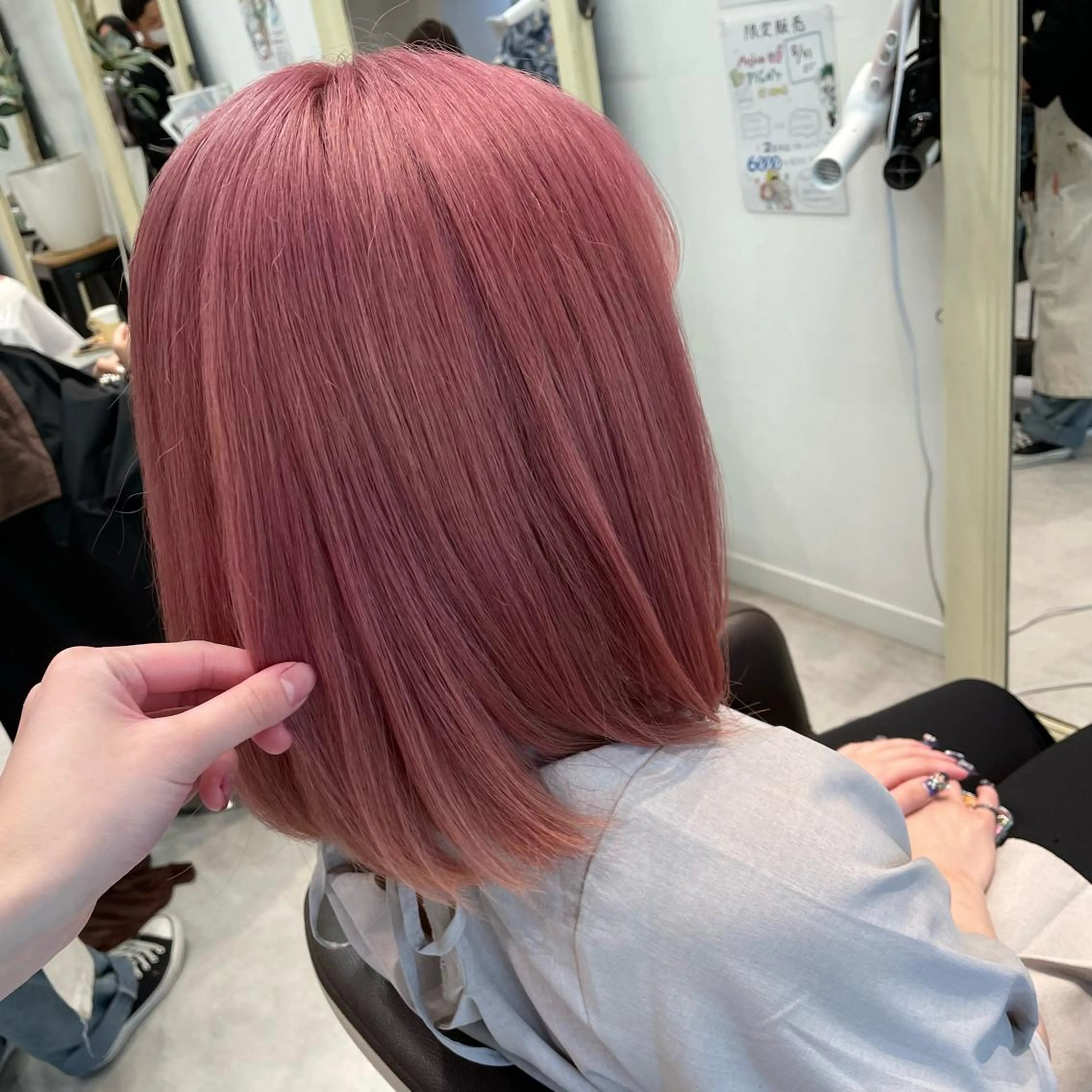 カラー ヘアカラー ピンクカラー🎀/ ミルクティー🍼花音のヘアスタイル