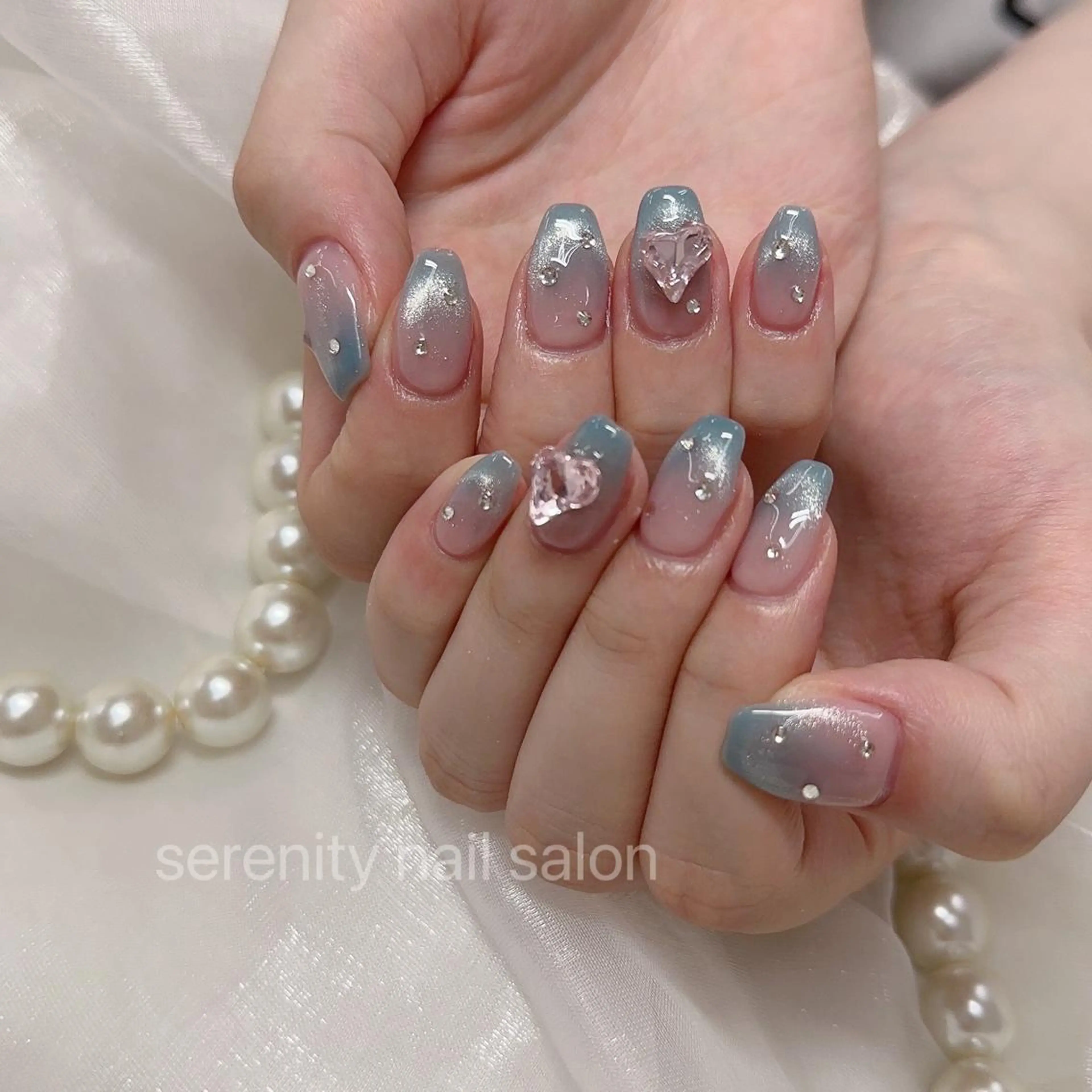 ネイル ハンドネイル ハンドケア ✨Serenity ワンホンネイルのネイルデザイン