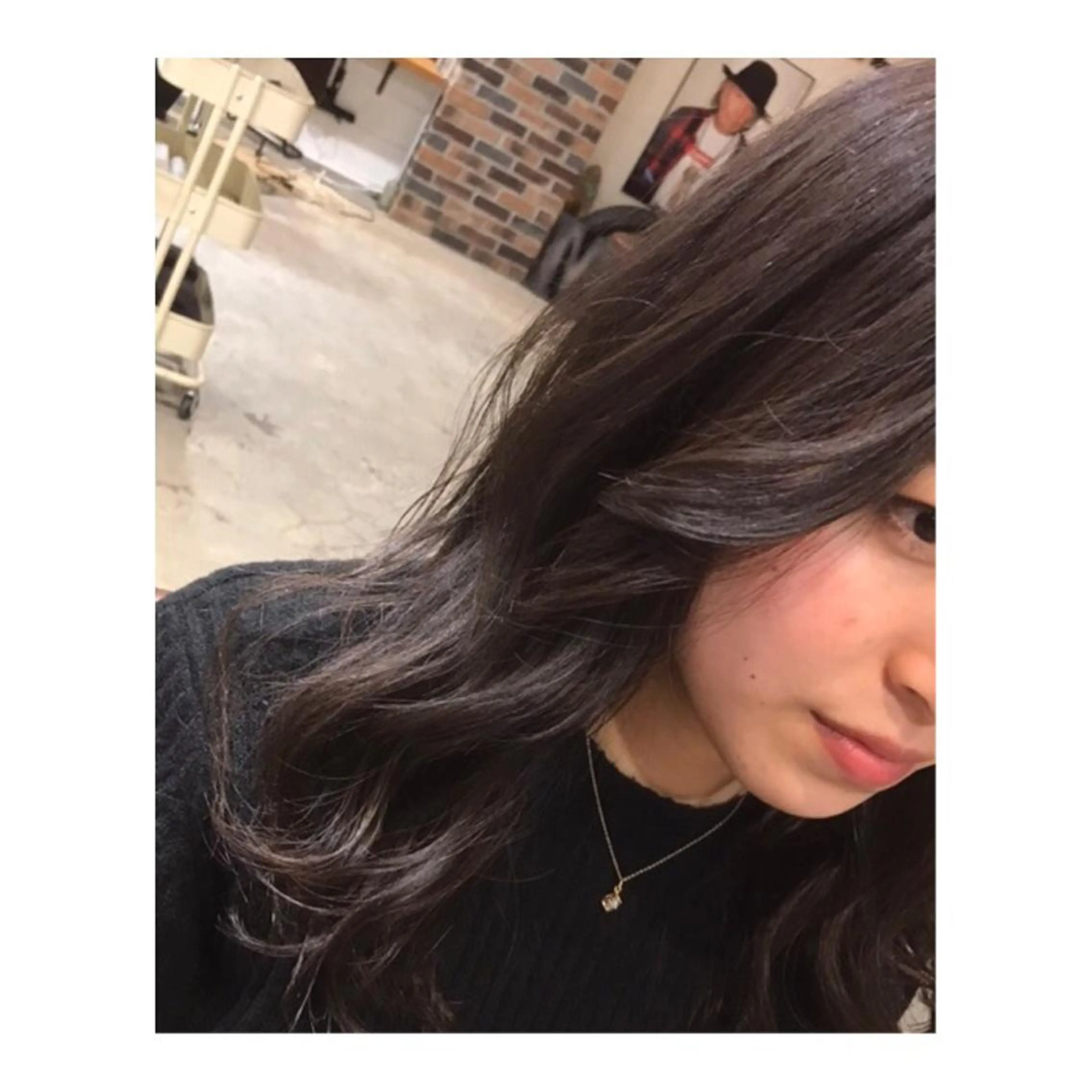 セミロング カラー アッシュ ラベンダーカラー ラベンダーアッシュ 竹嶌 健吾のヘアスタイル