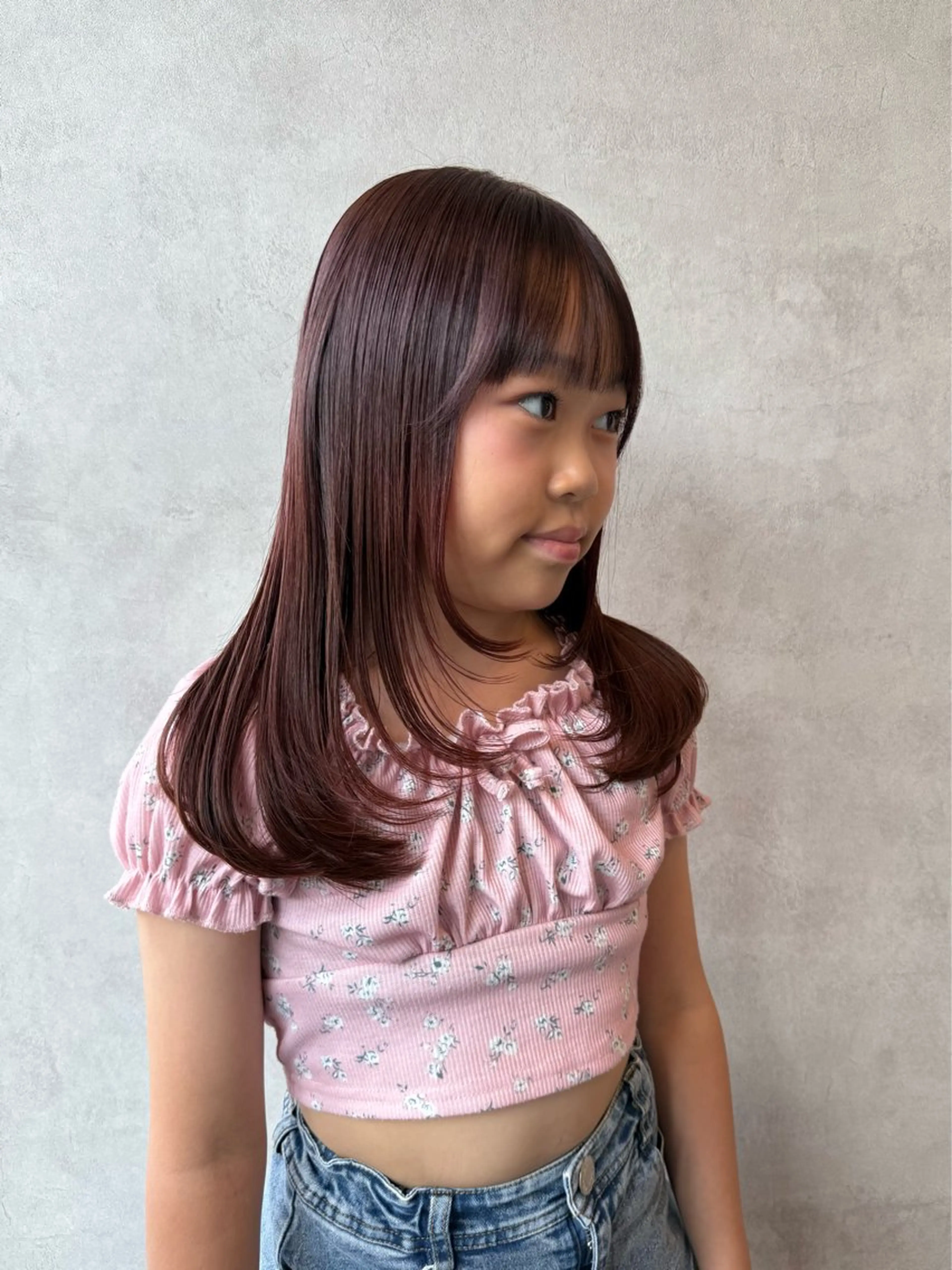 キッズ ヘアカラー 山元 くるみのヘアスタイル