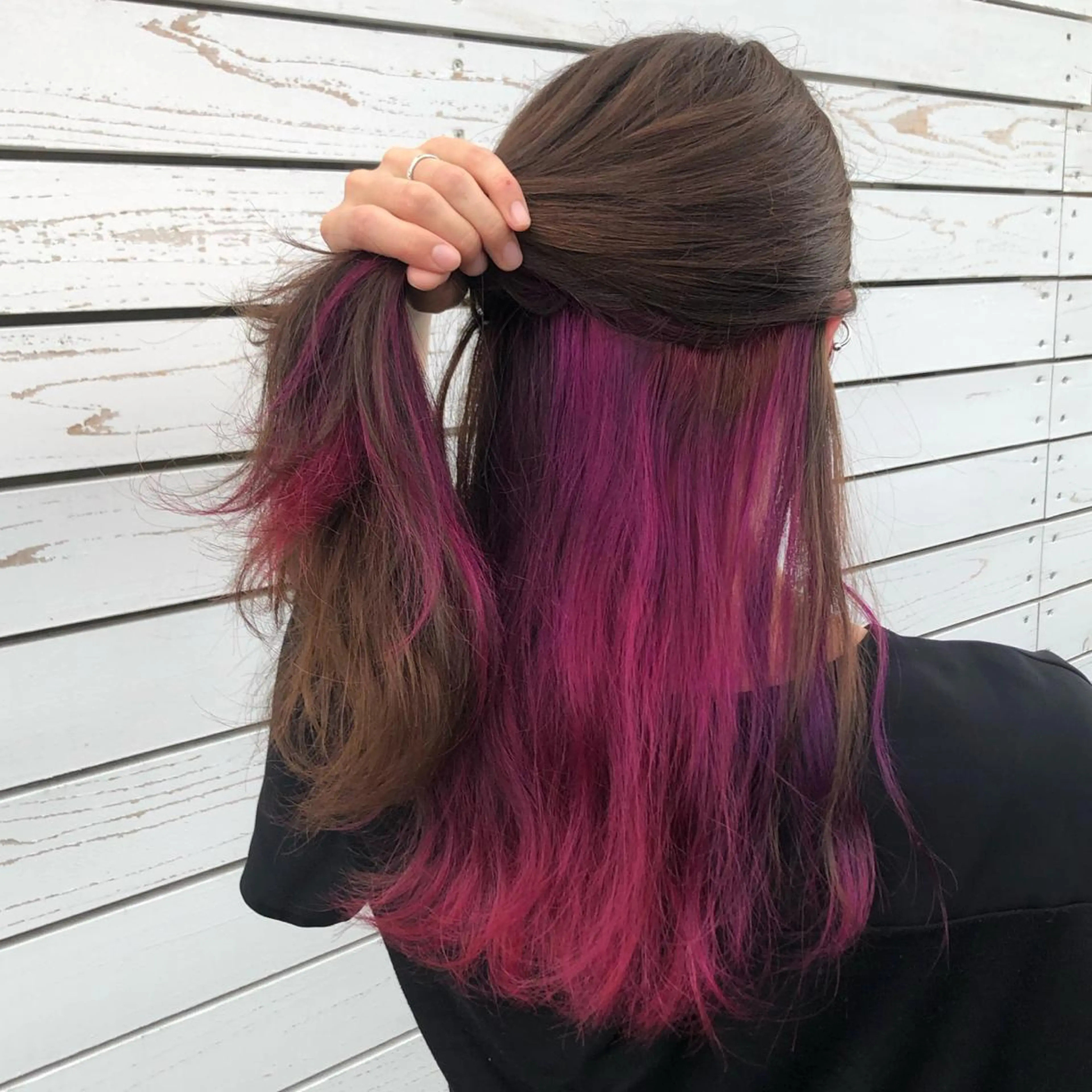 ロング カラー CREAPY所属・CREAPY　日向野 利菜のヘアスタイル