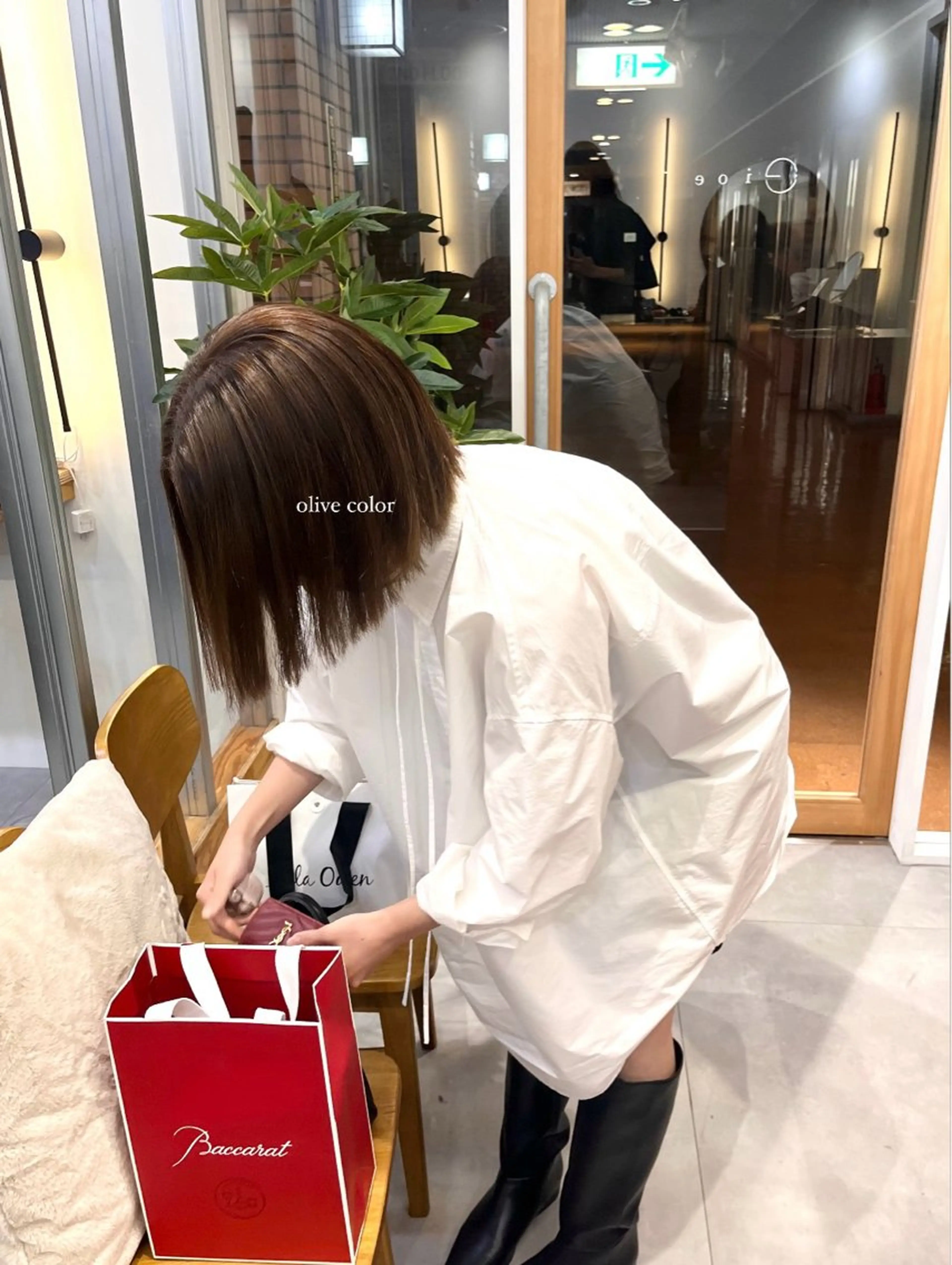 ショート カット ヘアカラー トリートメント 安田りっか /オリーブカラーのヘアスタイル