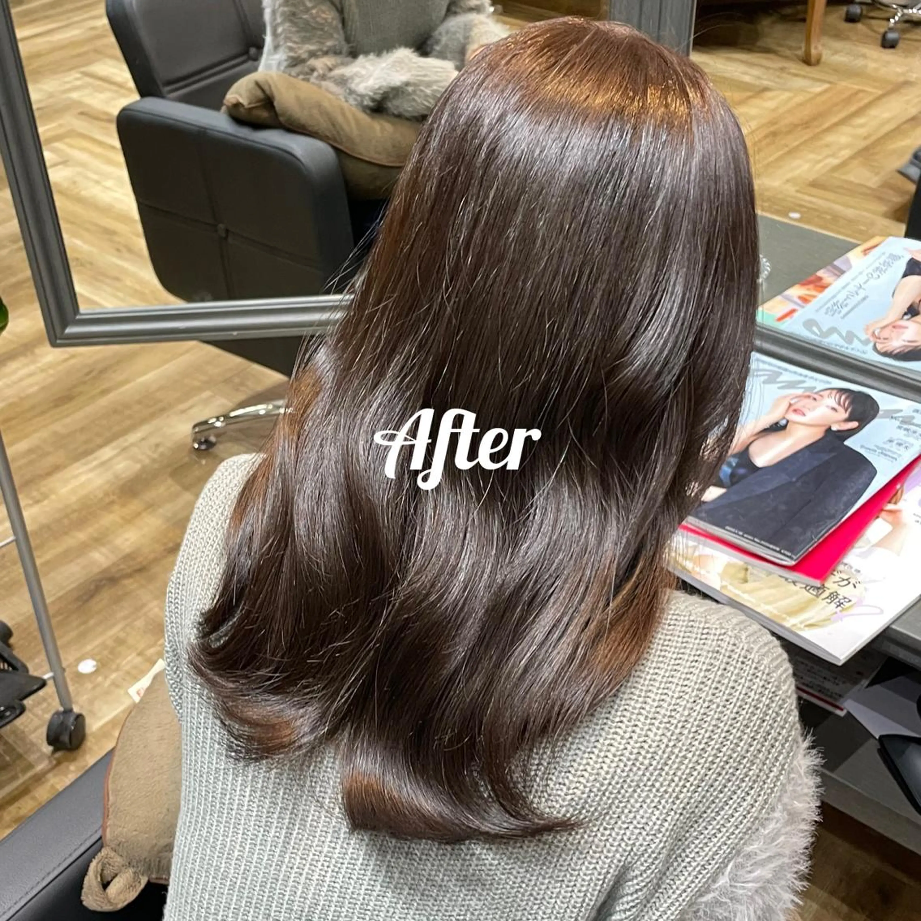 カラー グレージュ 卒業式のヘアスタイル カシータフロルららぽーと愛知東郷所属・服部 未夢のヘアスタイル