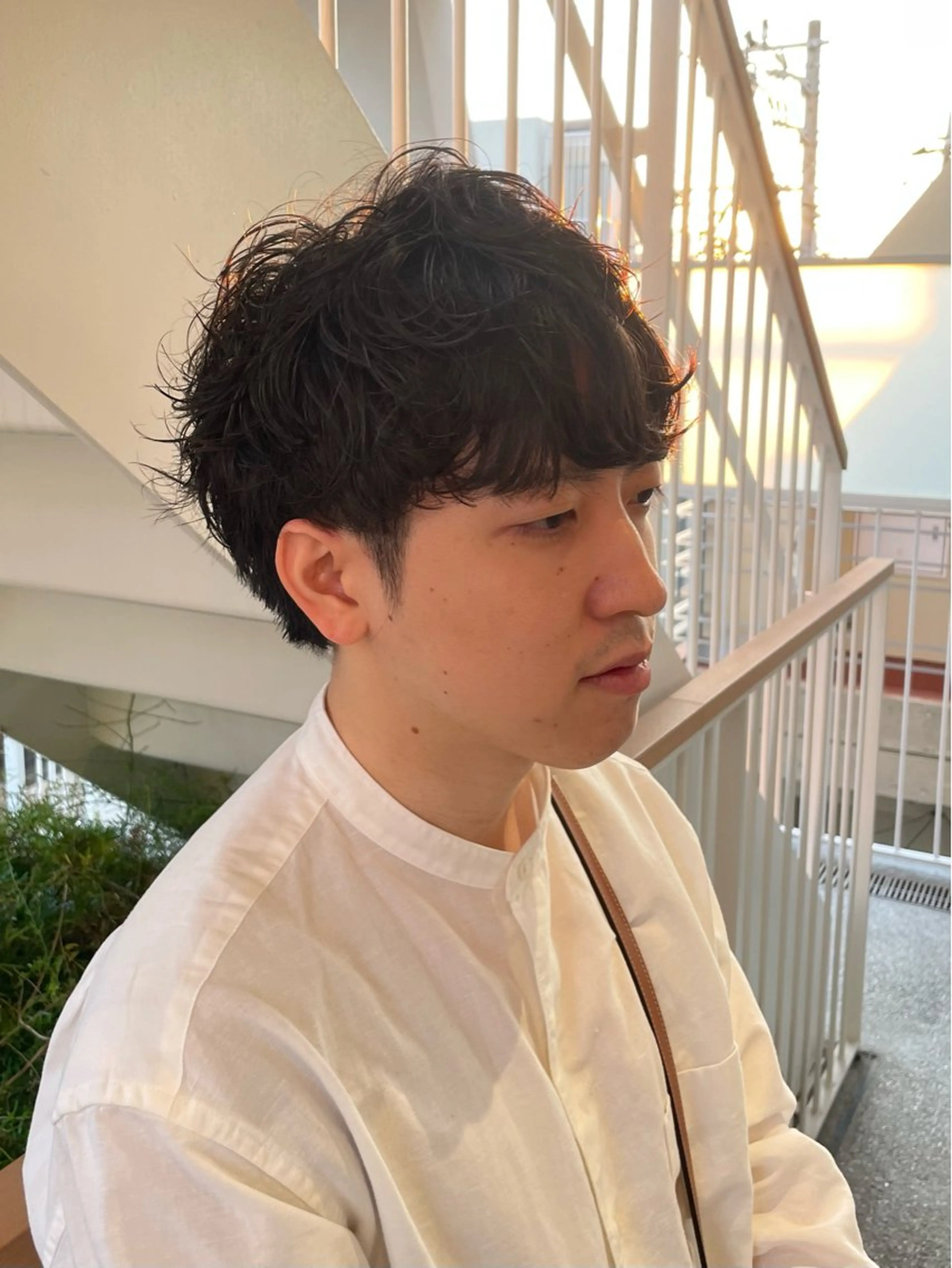 パーマ メンズ パーマ トリートメント ヘアセット メンズモテパーマ💙 fuwaのヘアスタイル