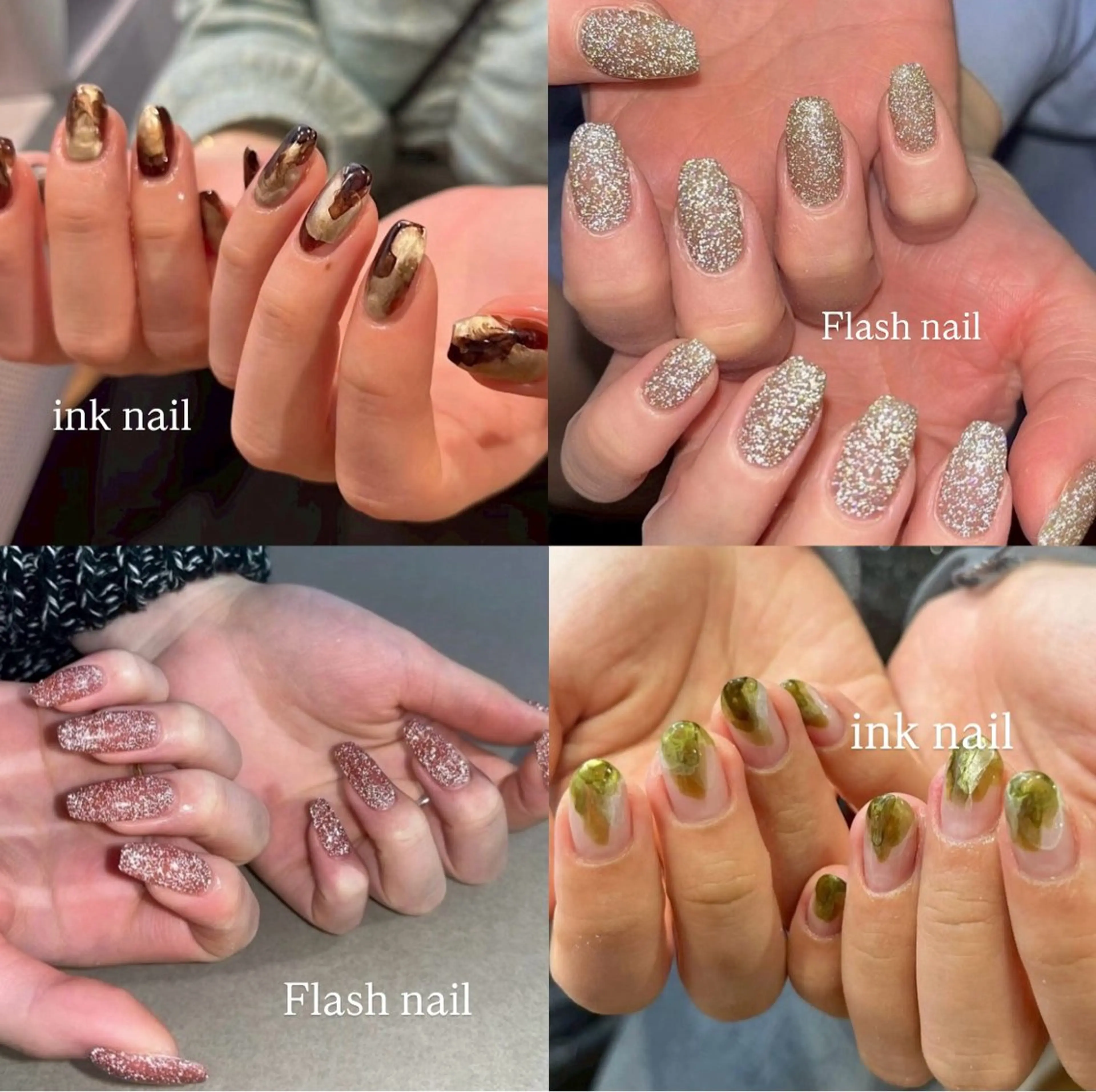 🖌インクネイルorフラッシュネイル【オフなし】の写真