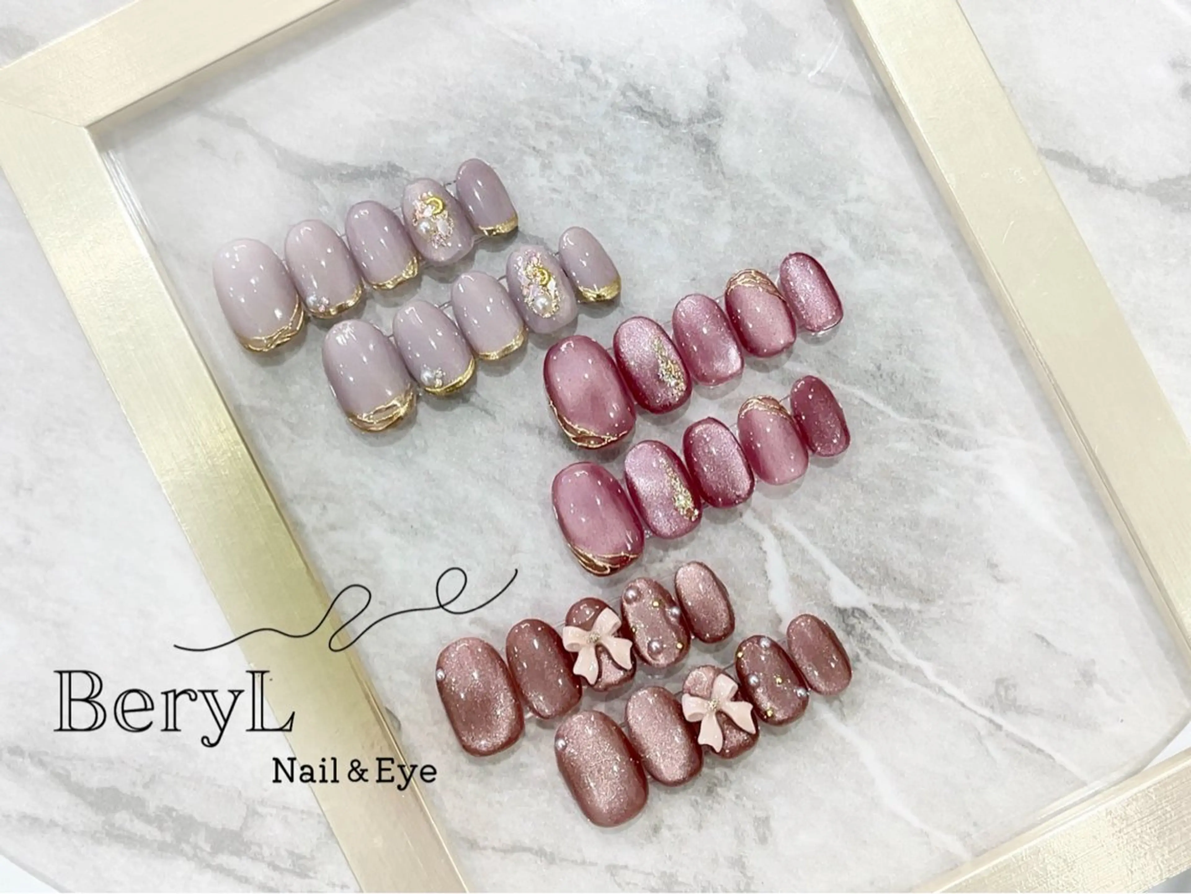 ショート ogama marinaのネイルデザイン