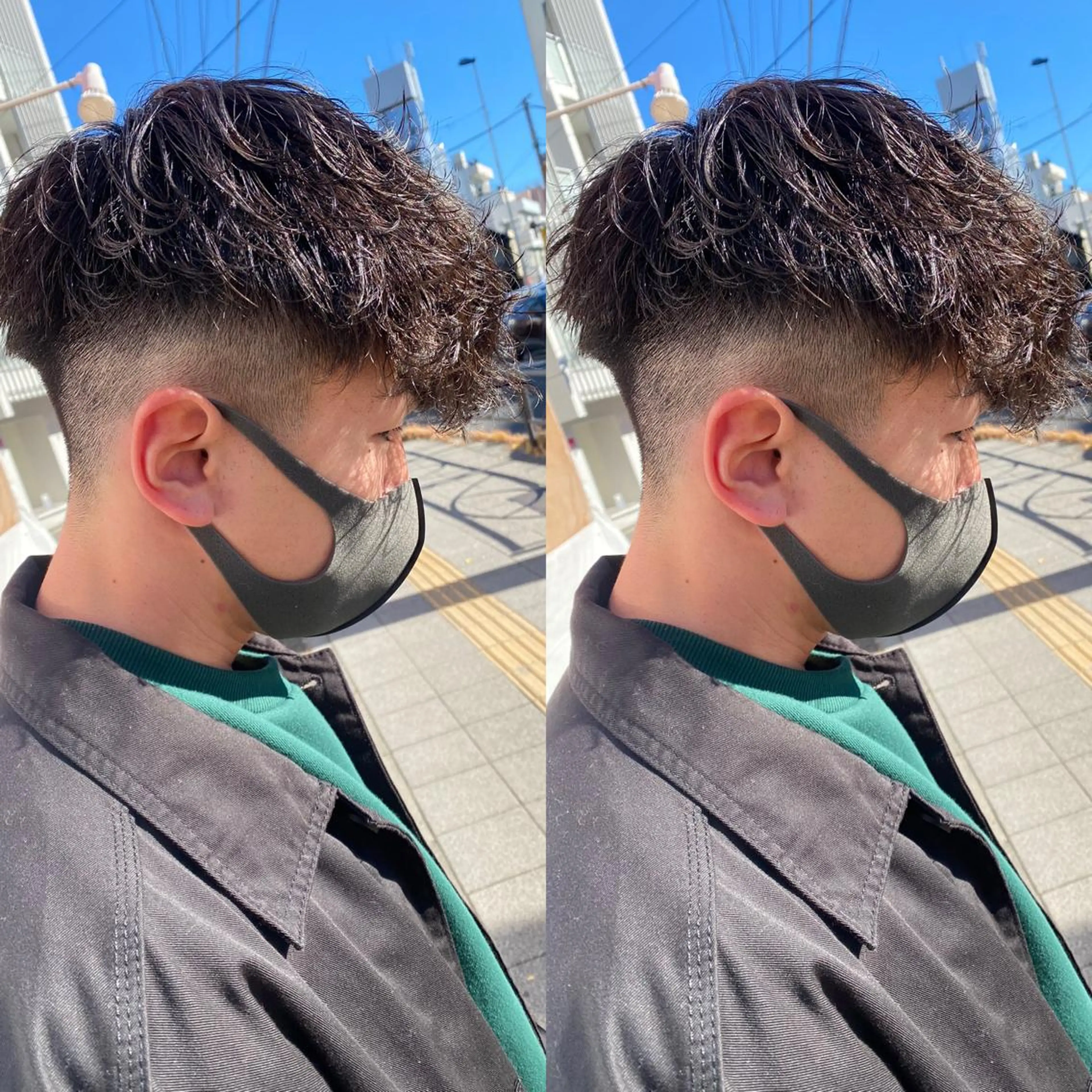 ミディアム カット パーマ 髪質改善カラー/店長 宮内秀峰のヘアスタイル