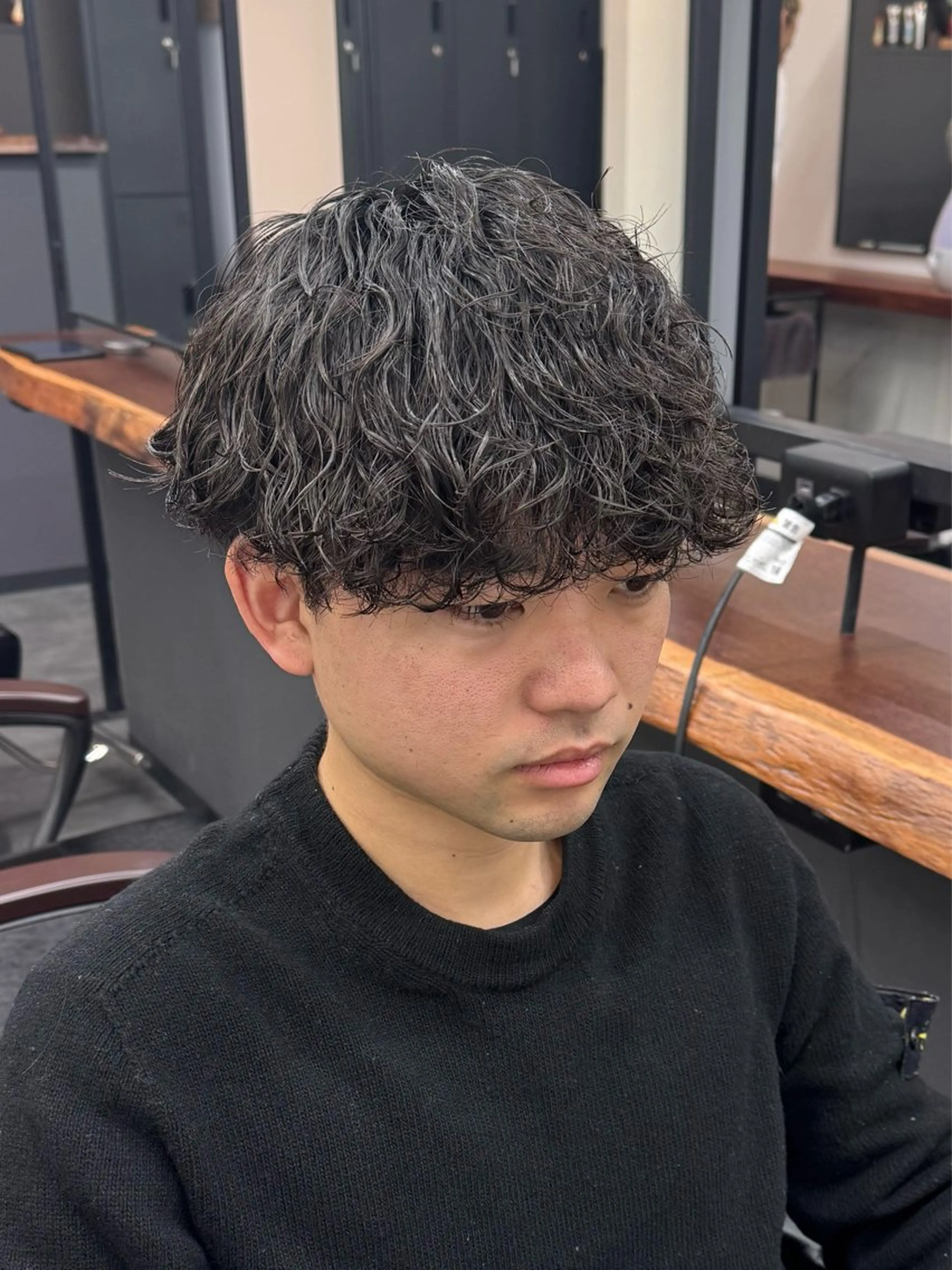 パーマ メンズ カット パーマ 柏メンズカットパーマ NO.1タイチのヘアスタイル