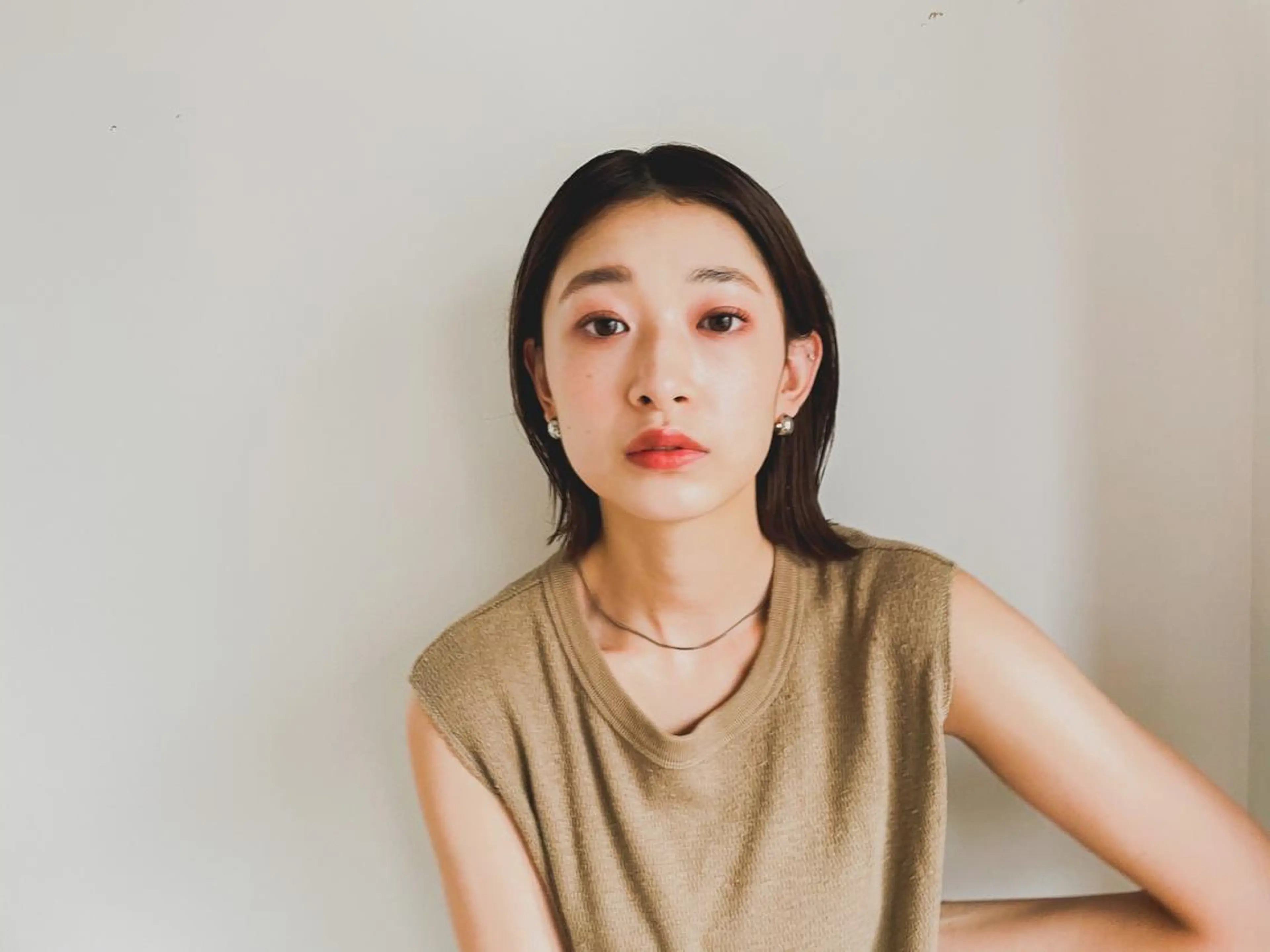 ミディアム カラー パーマ アディクシーカラー ブリーチ ブロンド ブルーカラー ハイライトカラー カット ヘアカラー CEINE+ officialのヘアスタイル