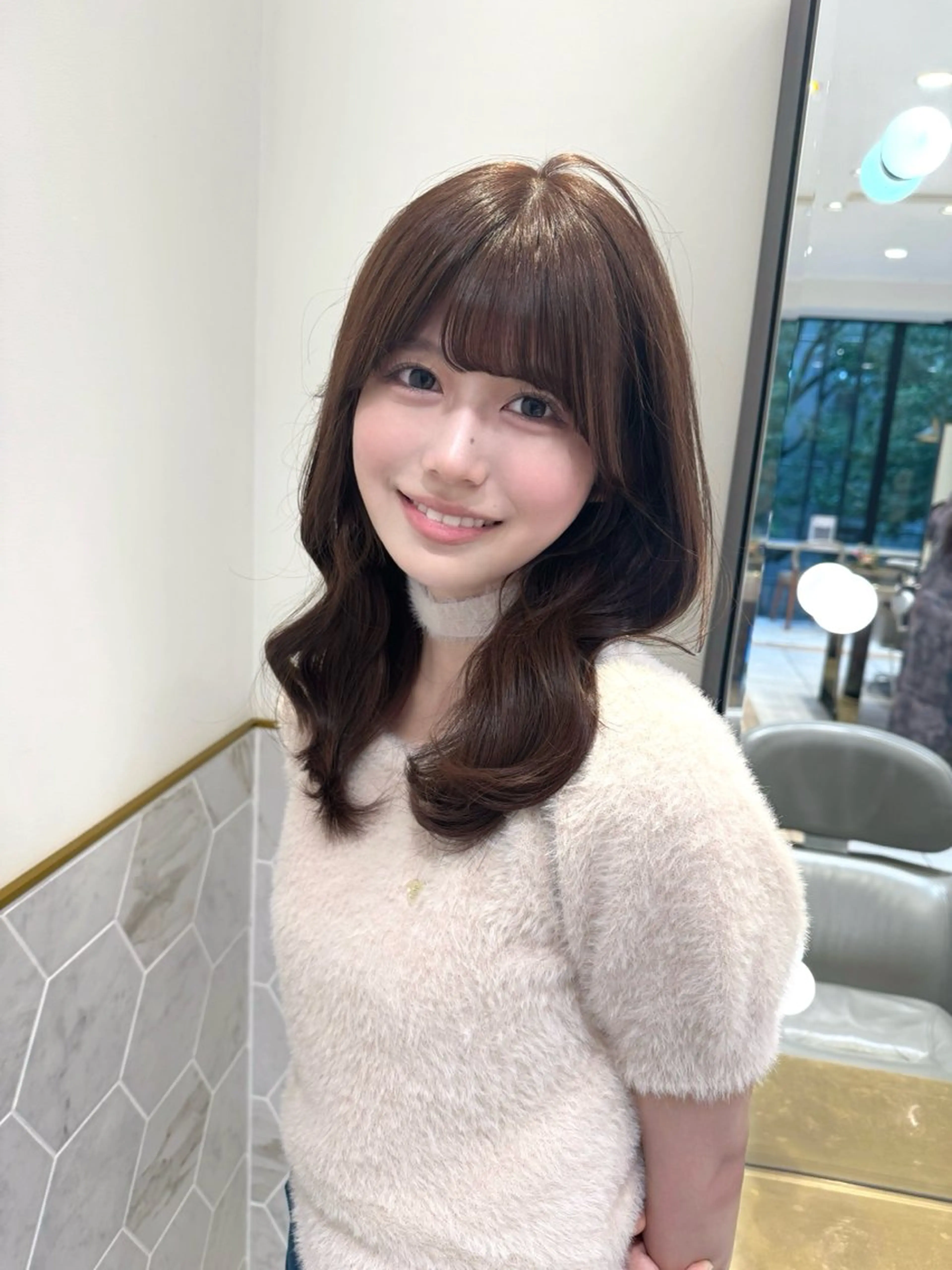 ロング カラー カット ヘアカラー costes 今井芽依のヘアスタイル