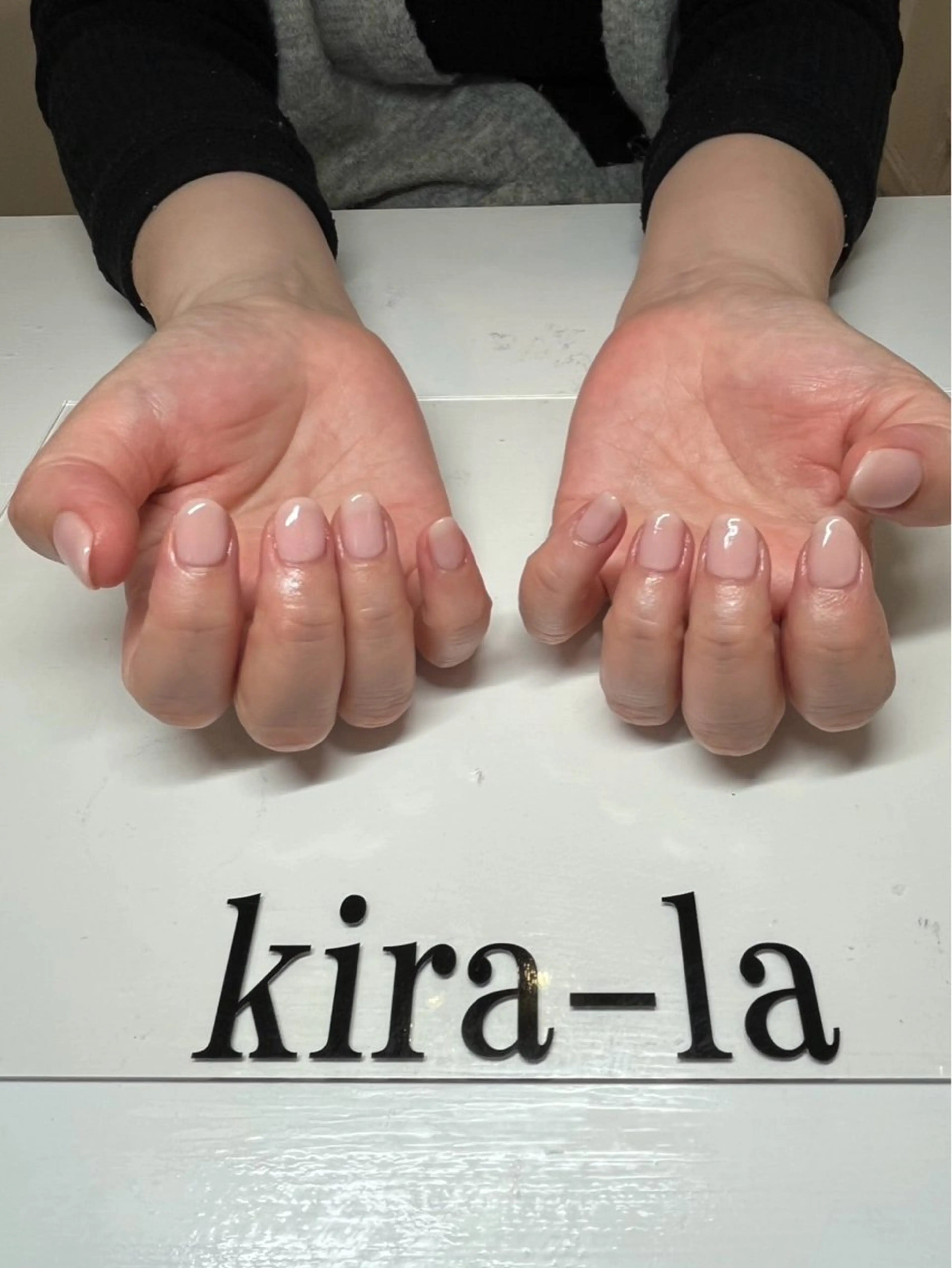 ネイル ワンカラーネイル ピンク kira-la キララ･:*..のネイルデザイン