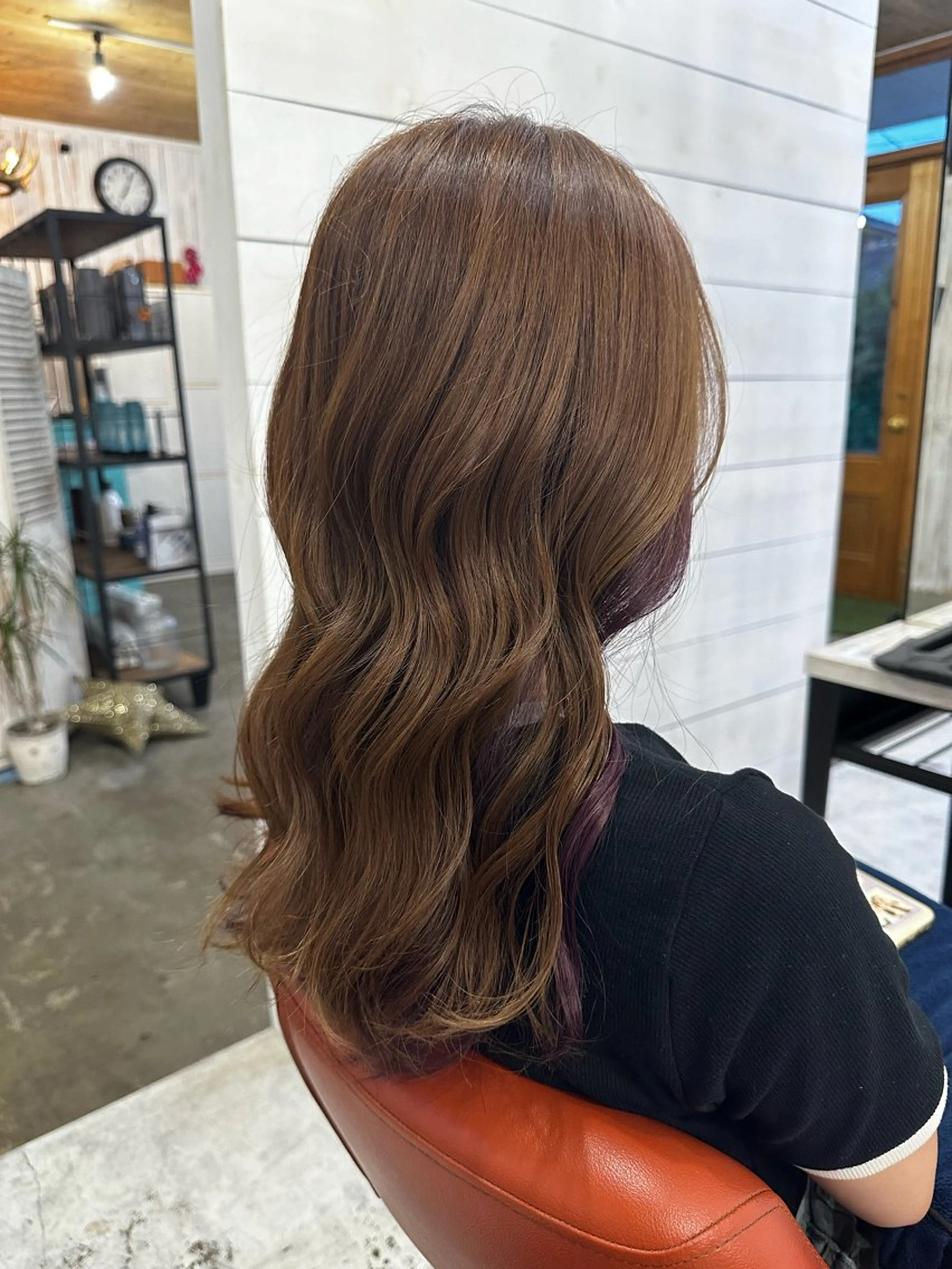 ロング カラー ベージュカラー ヘアカラー 椎木 琉聖のヘアスタイル