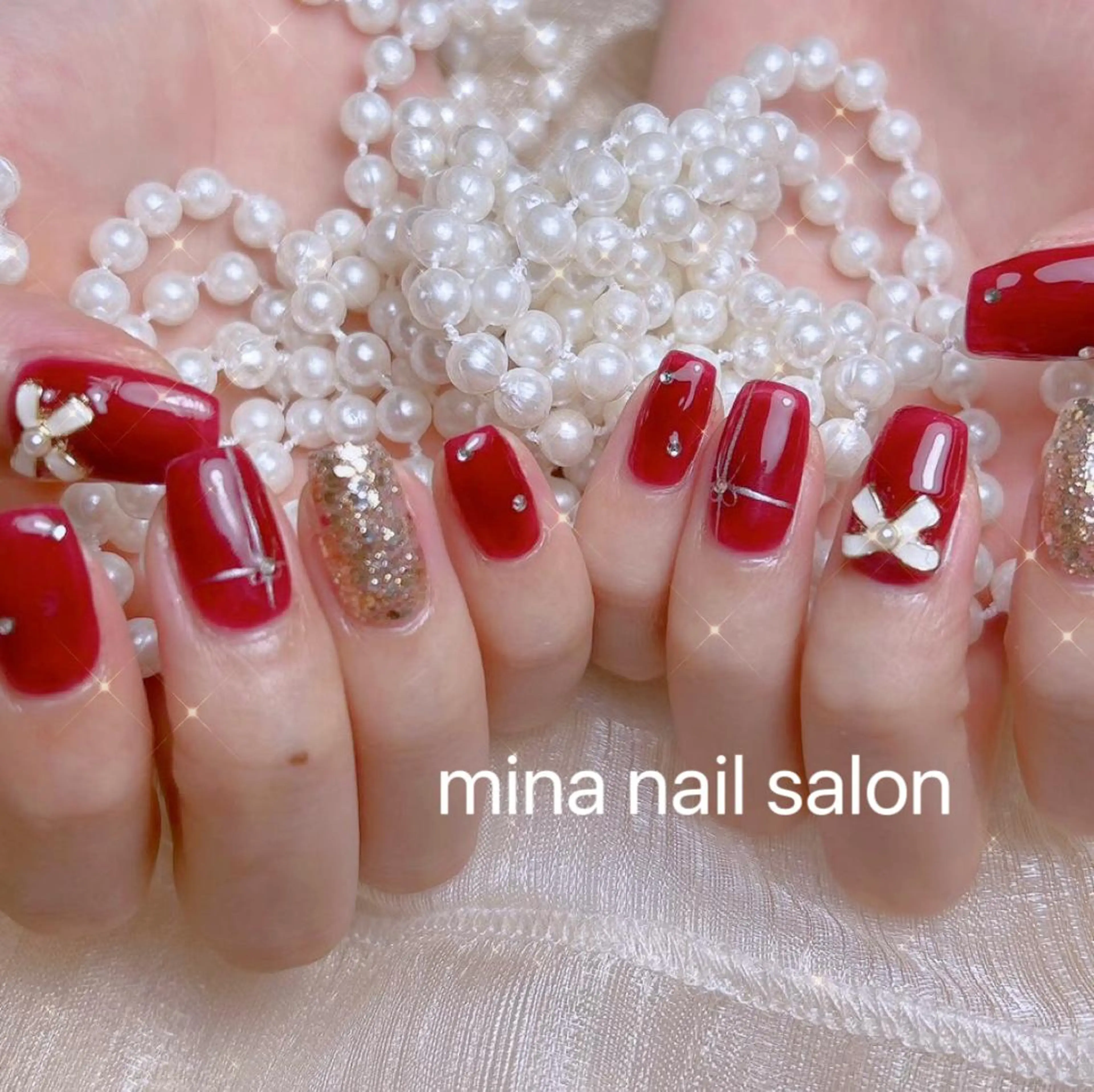 ネイル Mina🧸 韓国風ネイル🎀のネイルデザイン