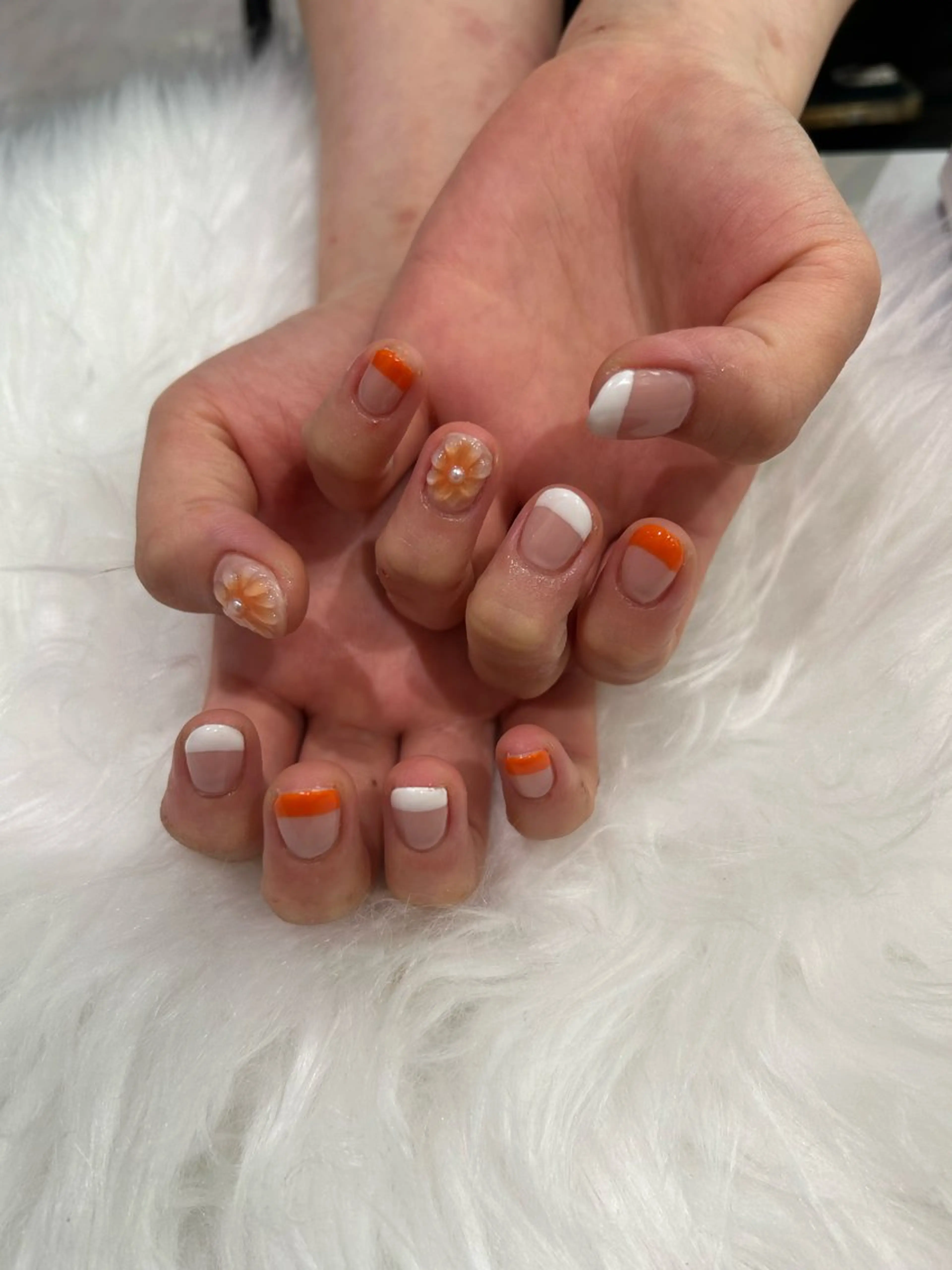 ネイル 成人式 長さ出し 韓国ネイル ショートネイル ハンドネイル ♡ハイトーン★ ネイル/しの♡のヘアスタイル