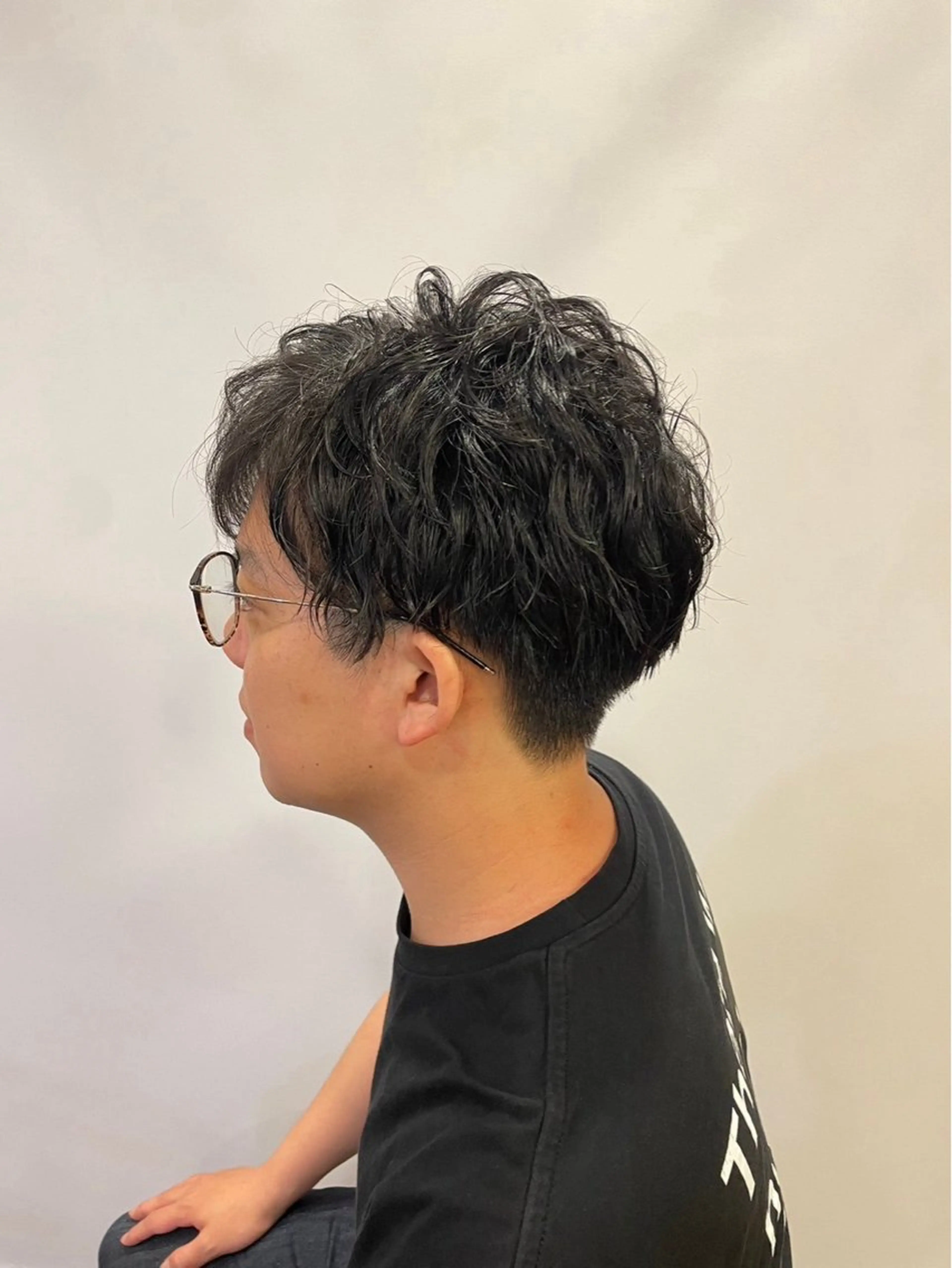 ショート パーマ メンズ カット パーマ Aujua認定サロン /Rena/暖色🎀のヘアスタイル