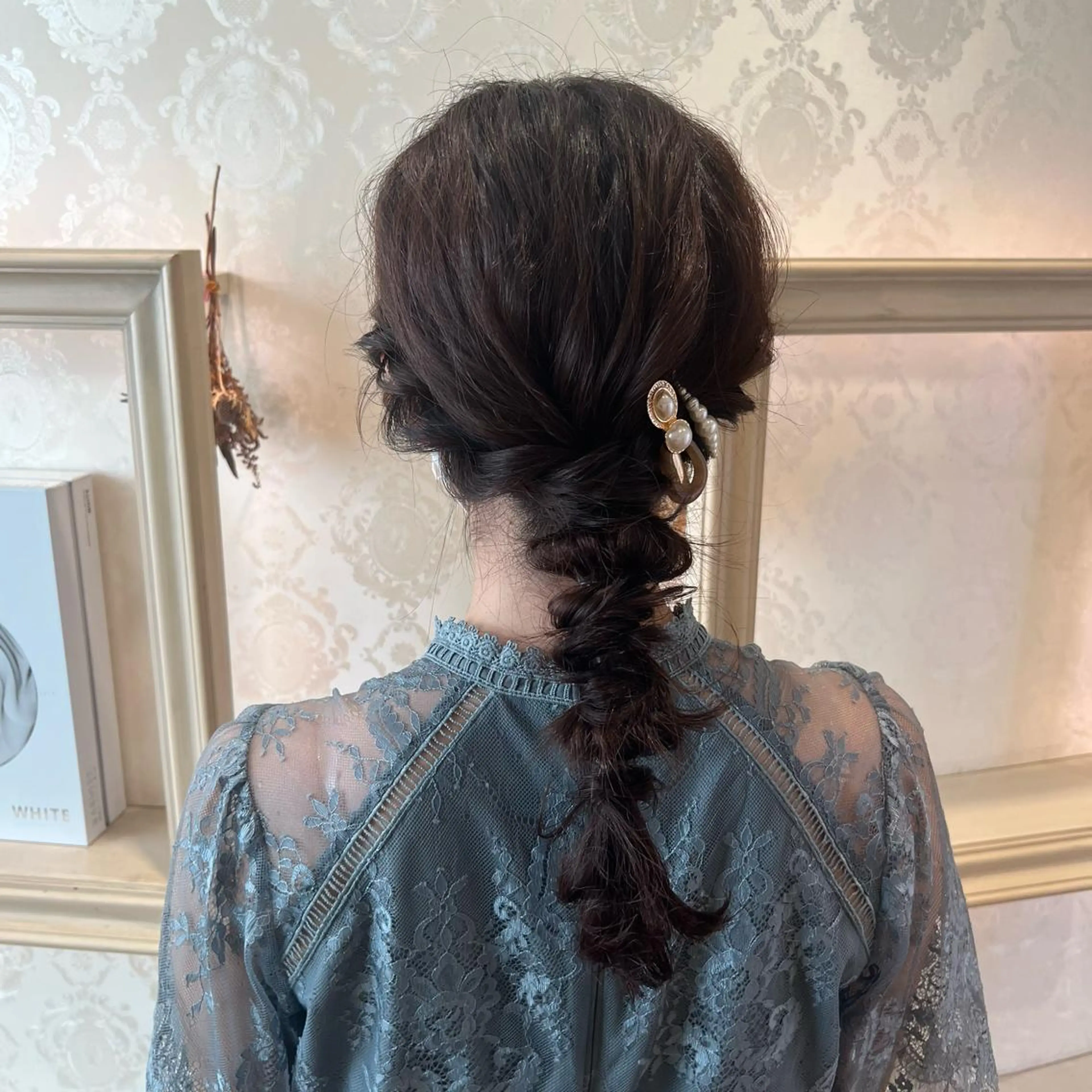 セミロング ヘアアレンジ ヘアセット SALOWIN川崎WEST店所属・🌷川崎/アレンジ/ 暖色ボブ/コトネ🌷のヘアスタイル