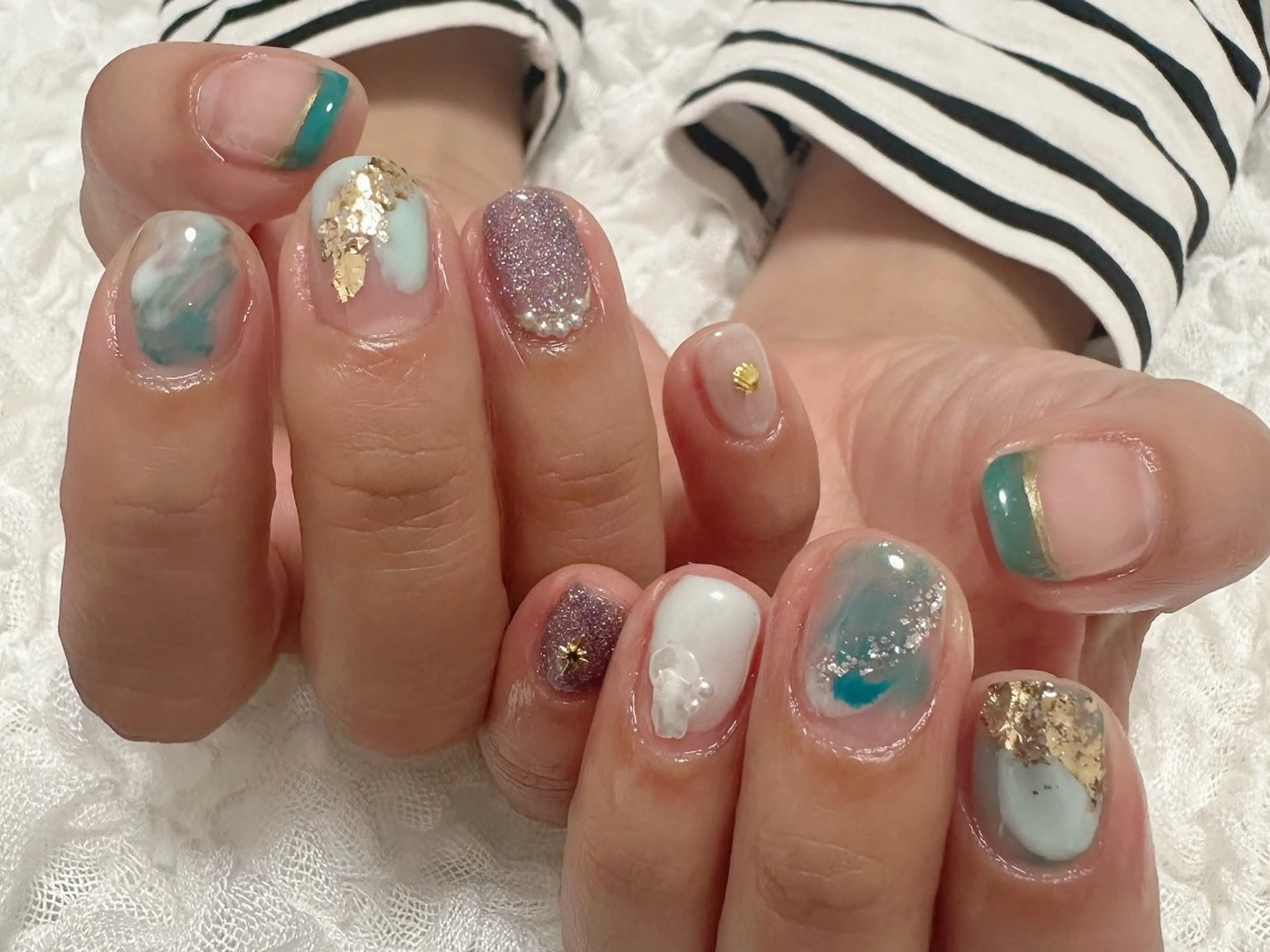 メンズ ネイル ニュアンスネイル Le Cre 🪽 Miyuki.のネイルデザイン
