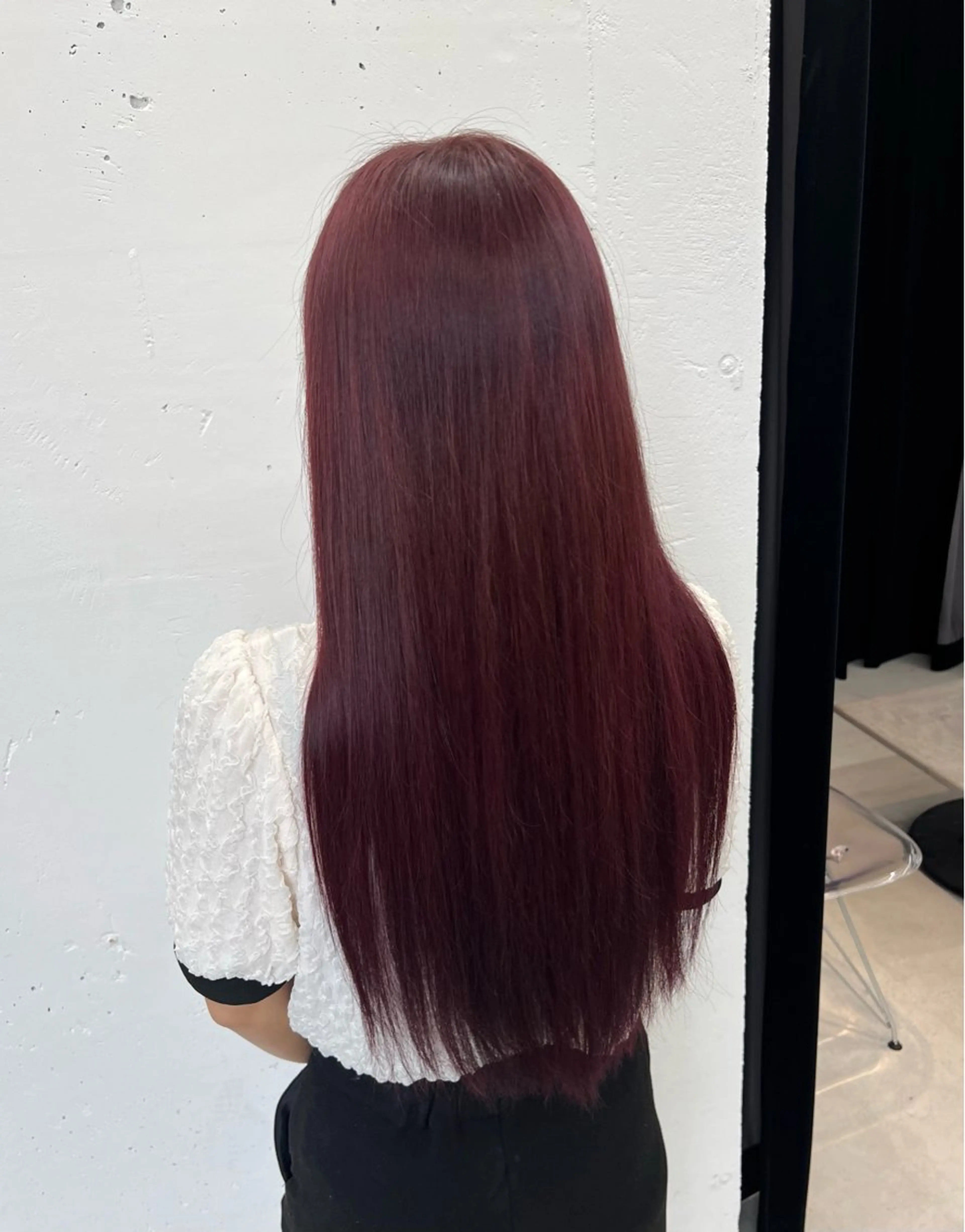 ロング カラー ブリーチ ピンクカラー ヘアカラー トリートメント あすか JILLSTUDIOのヘアスタイル