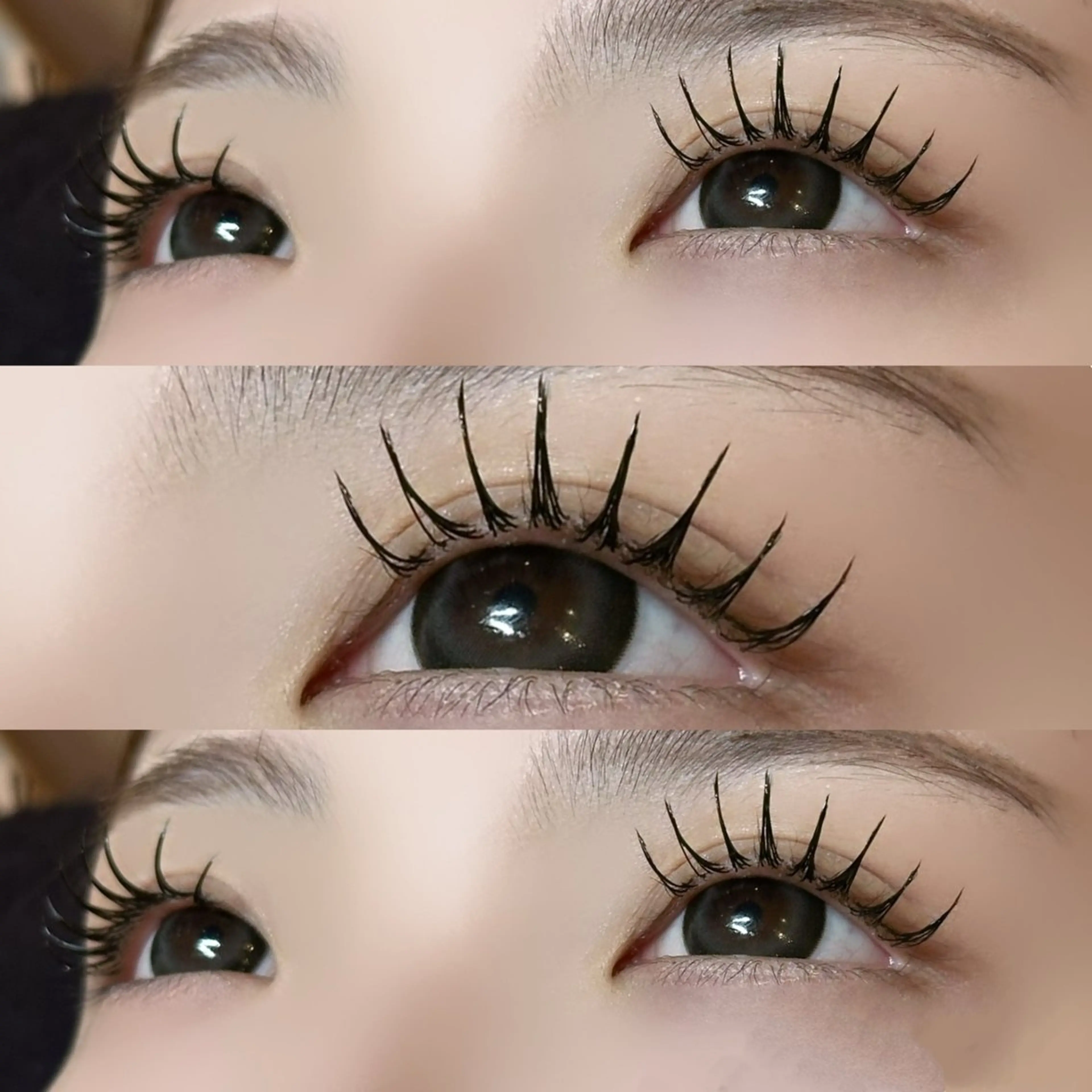 🎀モチ持続、負担軽減🫧　フラットラッシュ✨120本＋束間コーティング💕　オフ込✨の写真